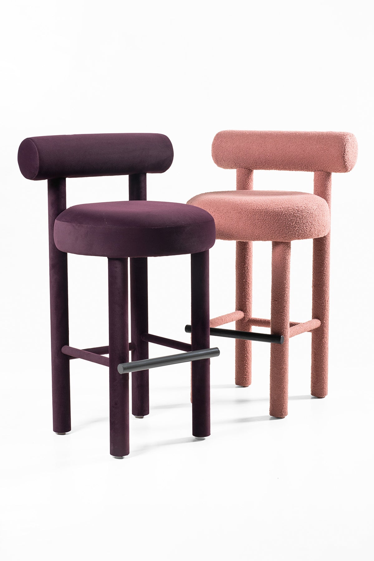 Ollie Bar Steem beech wood Voilet Stool
