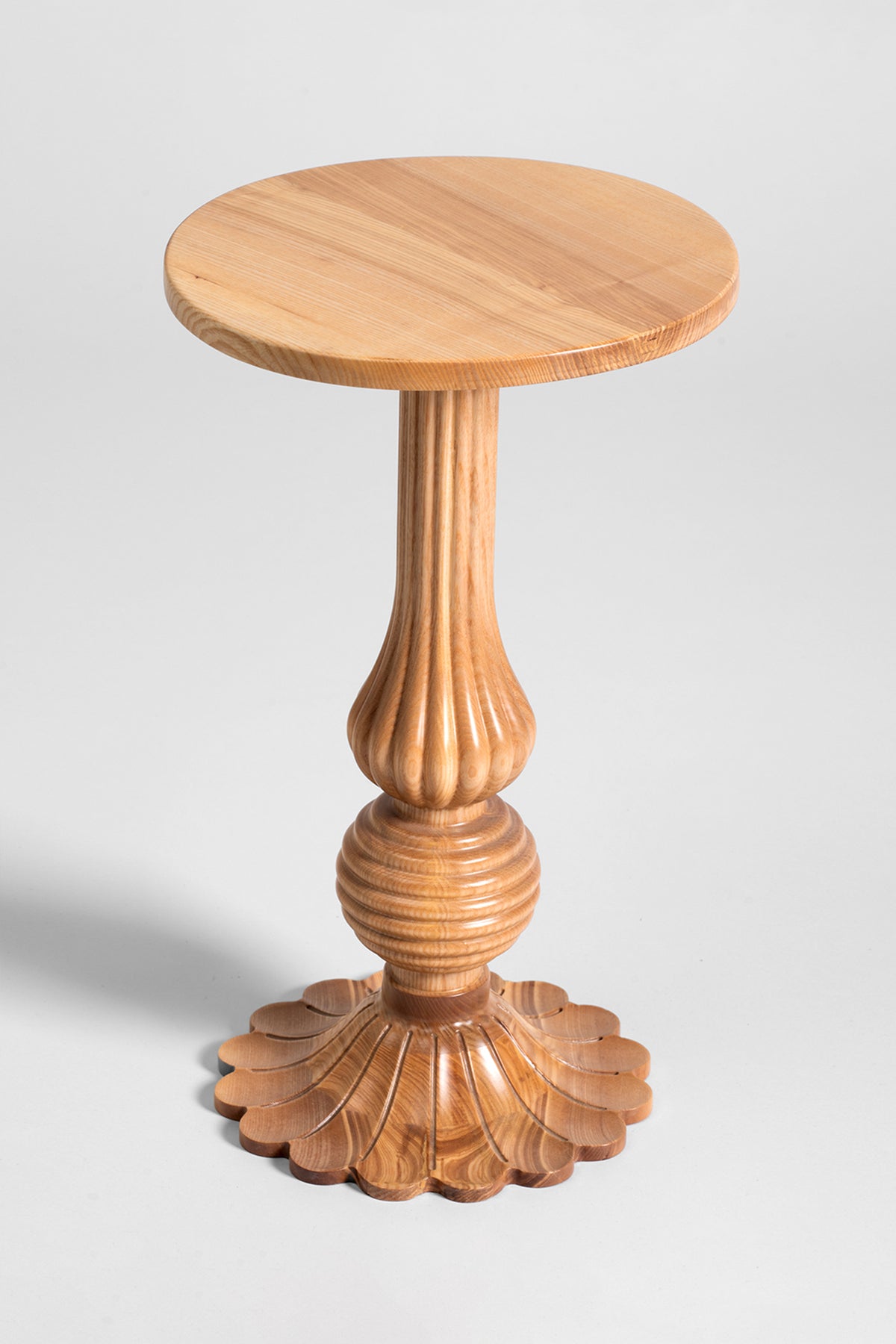 Saga Tea White Ash Wood Beige Table