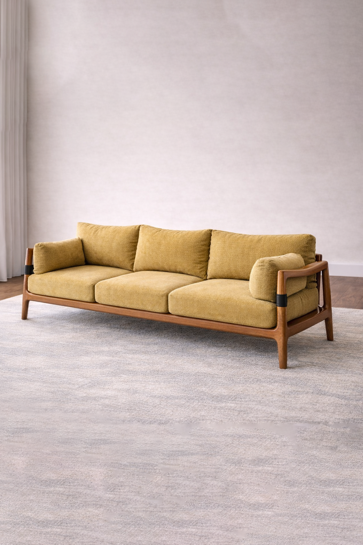 Bauhaus Wood Natural finish Sofa