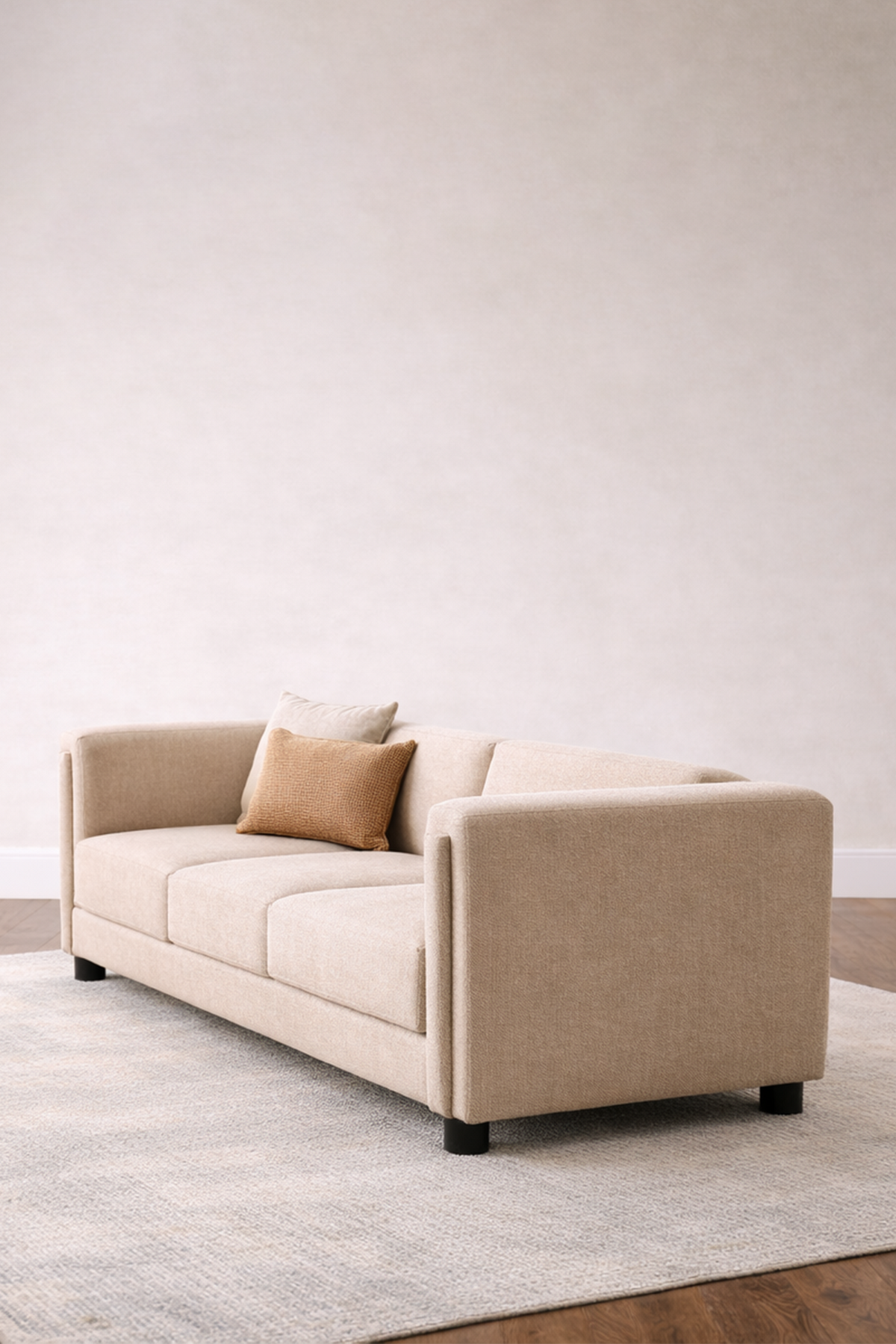 Sofa Pine Wood Ivory Sofa