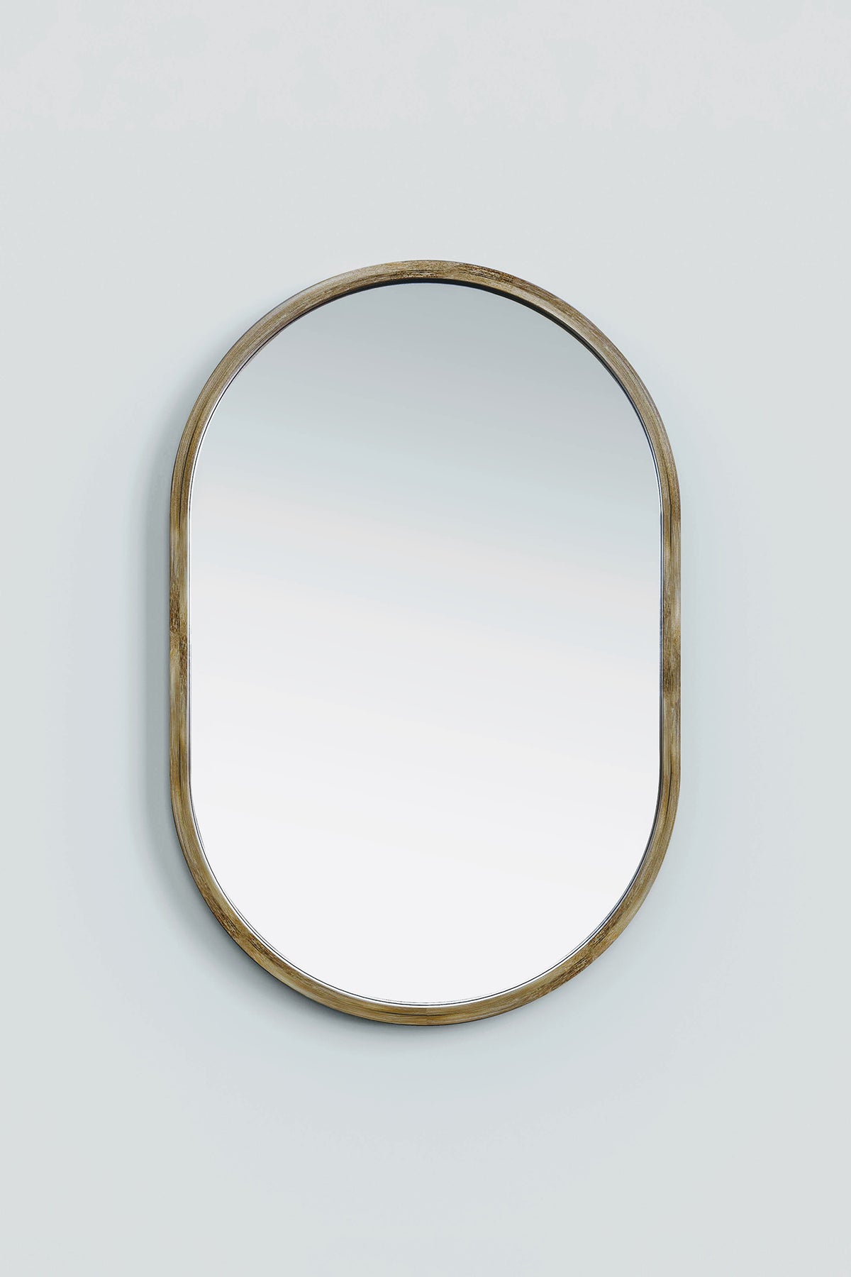 Mianzi Mira Oval Bamboo Natural Mirror (Small)