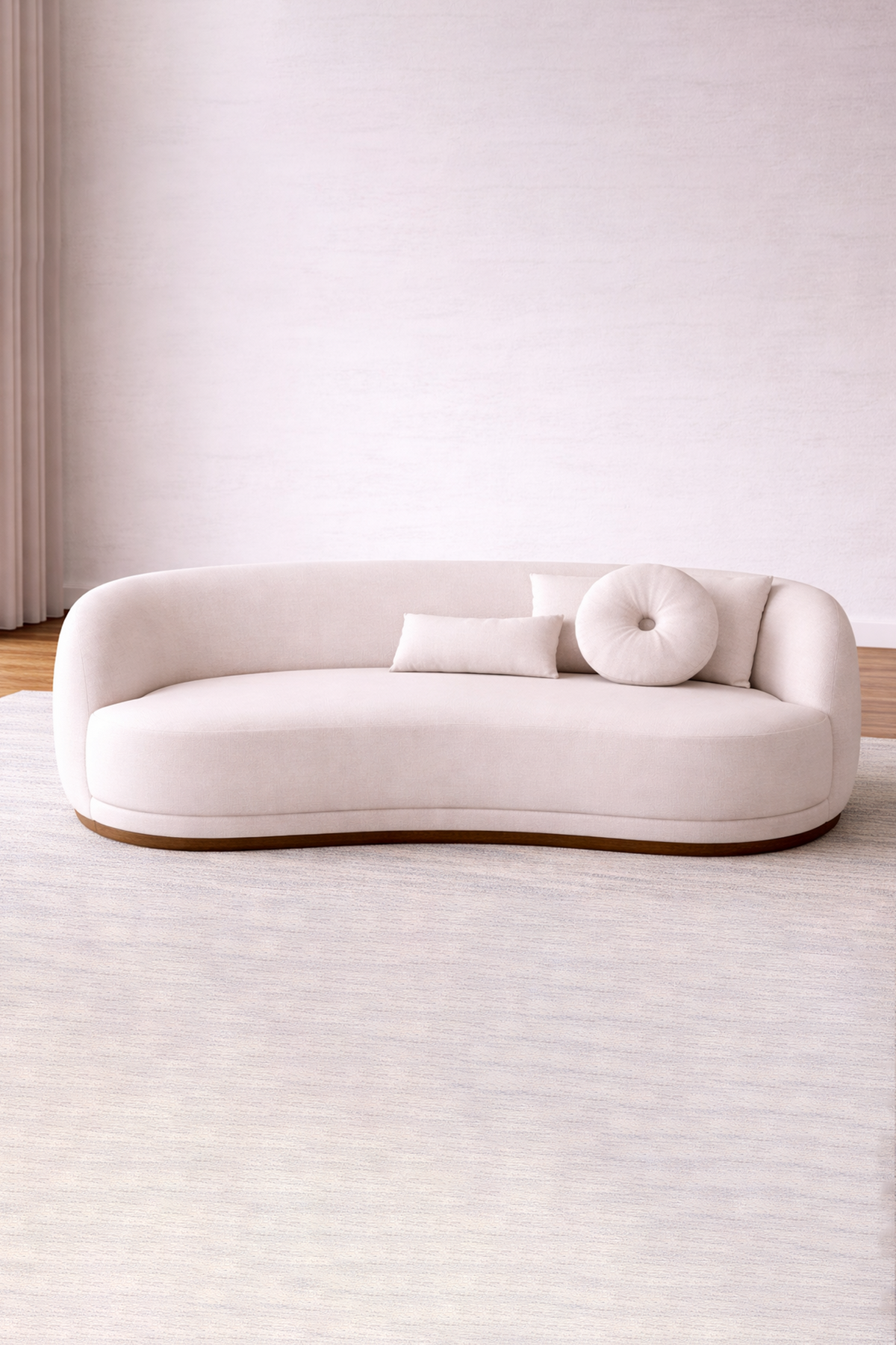 Onda Pine Wood Off white Sofa