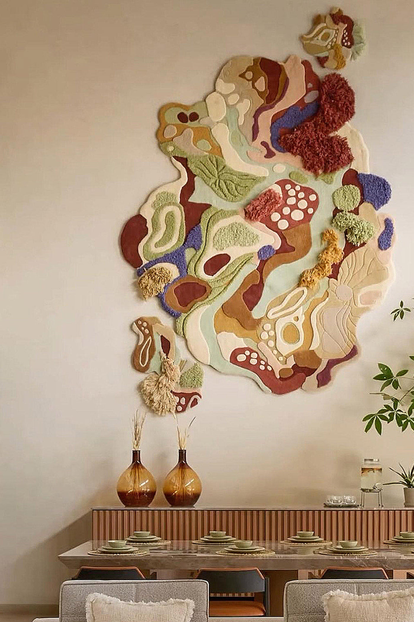 Earth's canvas wall rug