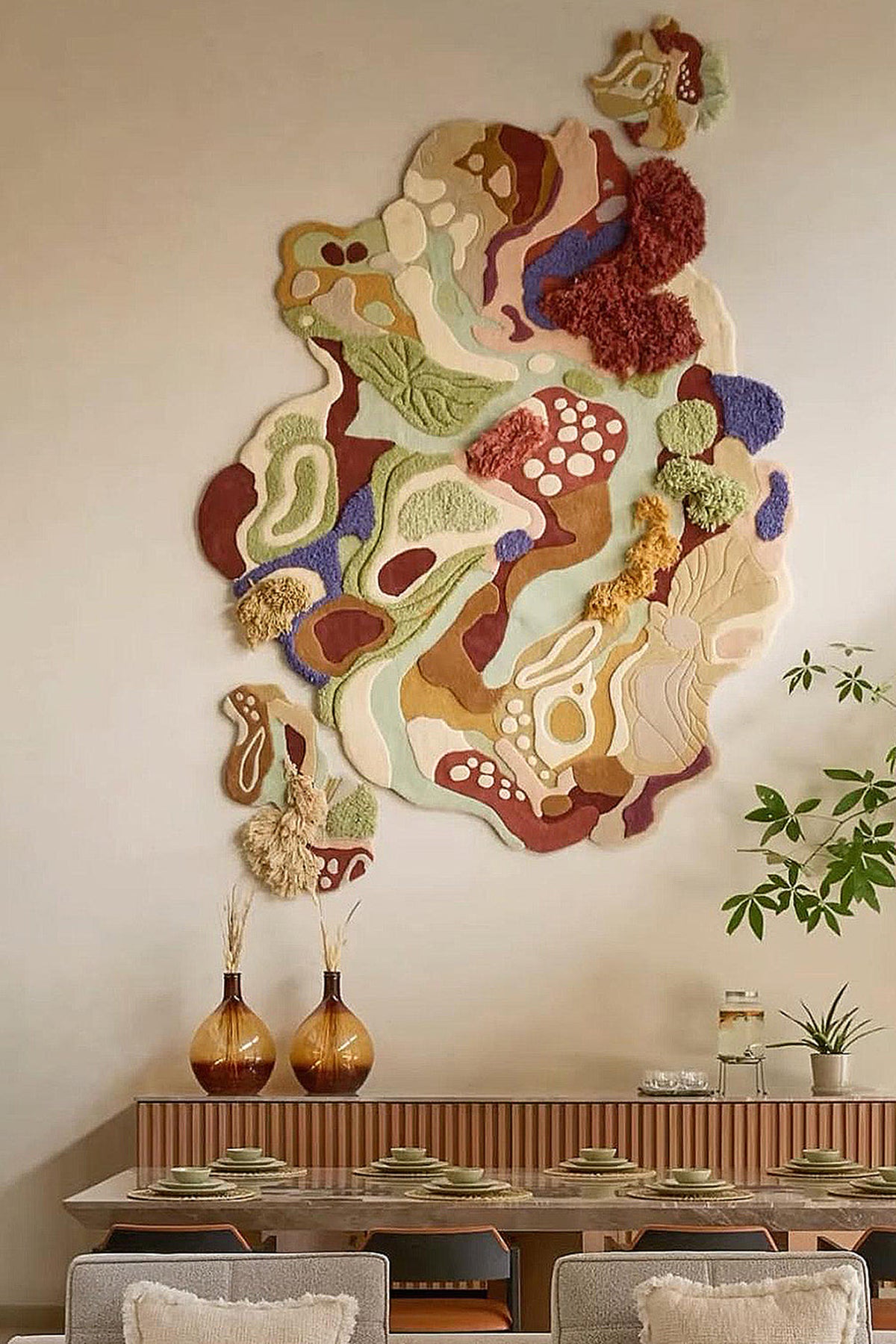 Earth's canvas 100% New Zealand wool wall rug