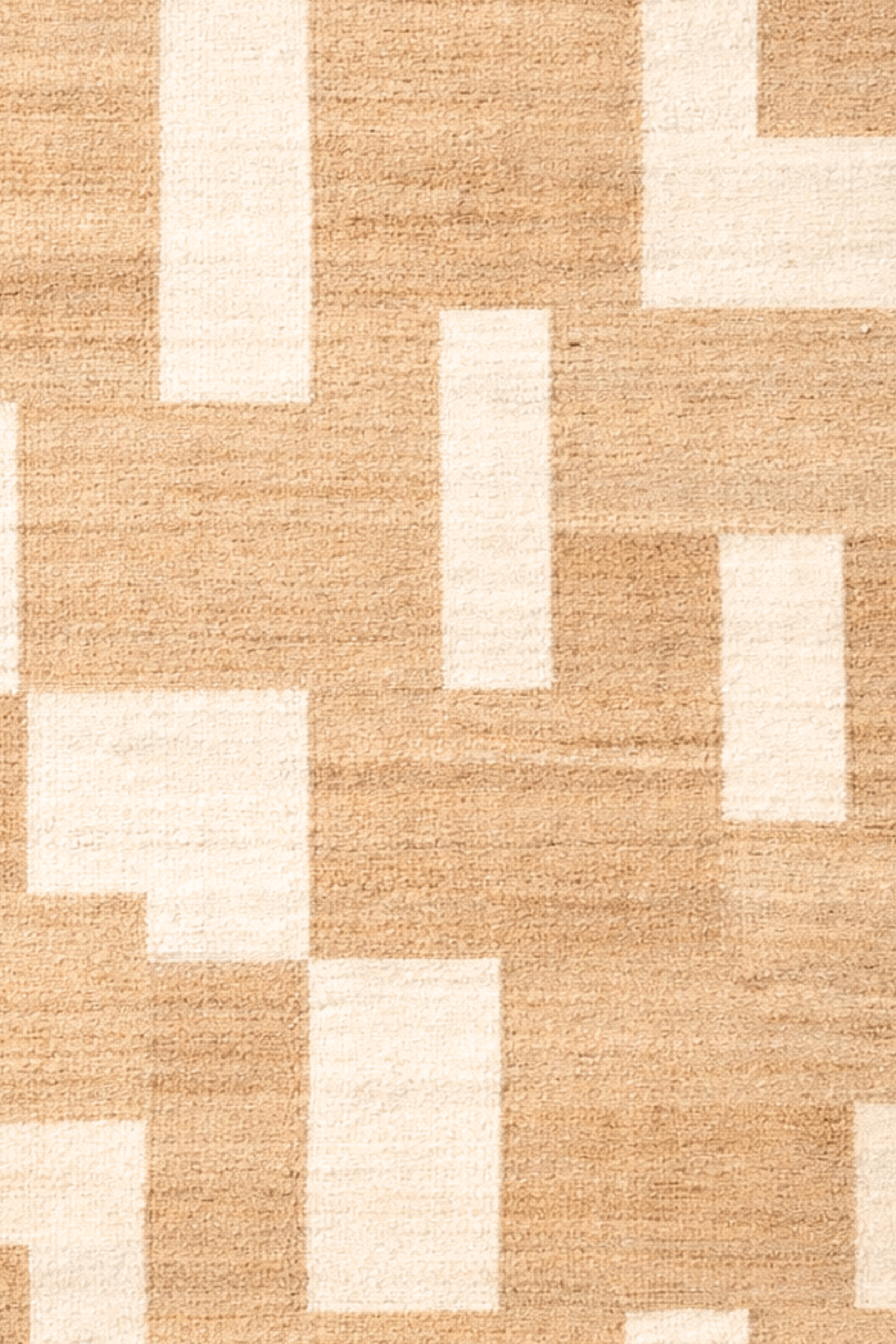 Hemp Handwoven Panja Rug_ Oat Mosaic