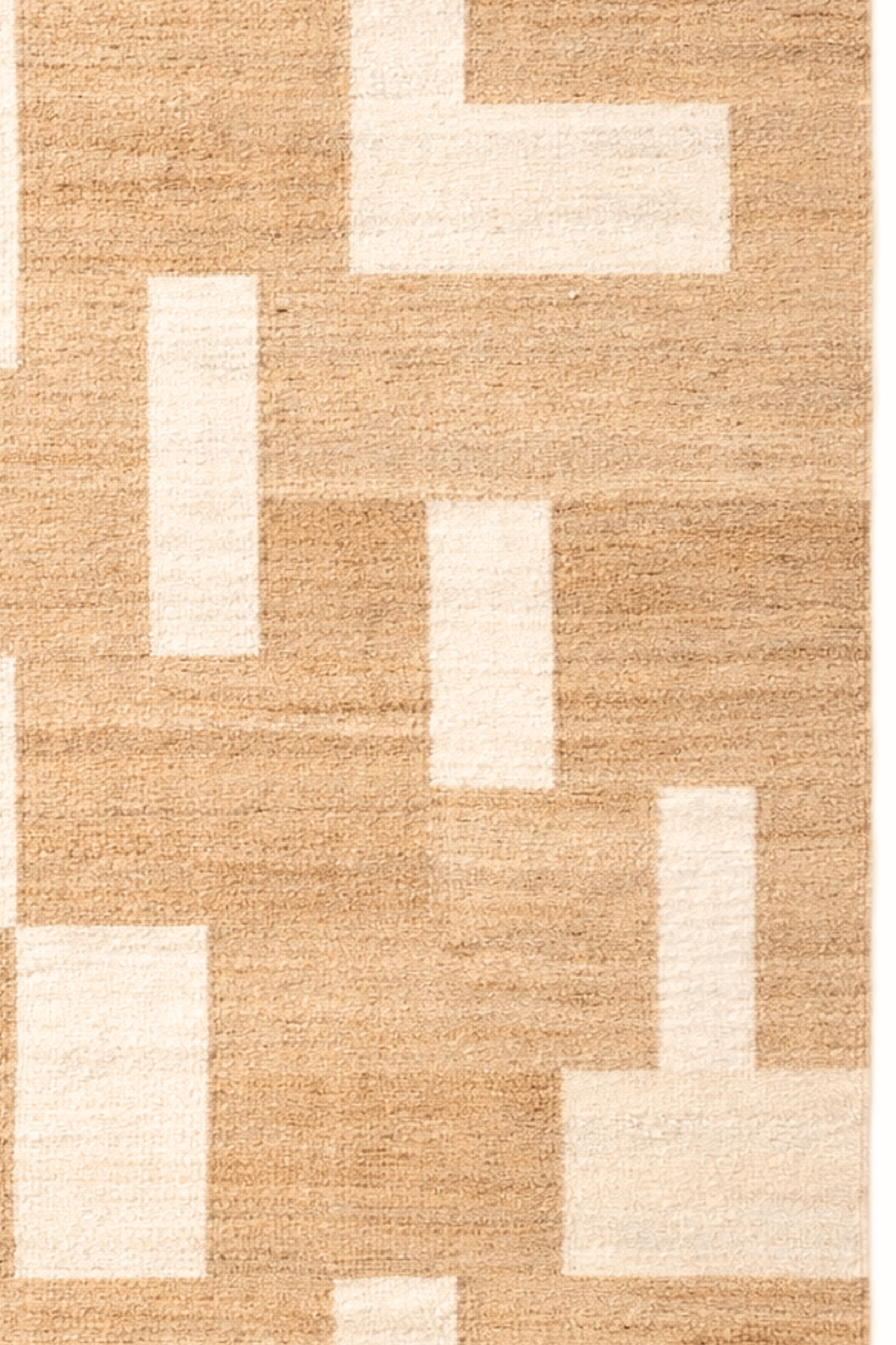 Hemp Handwoven Panja Rug_ Oat Mosaic
