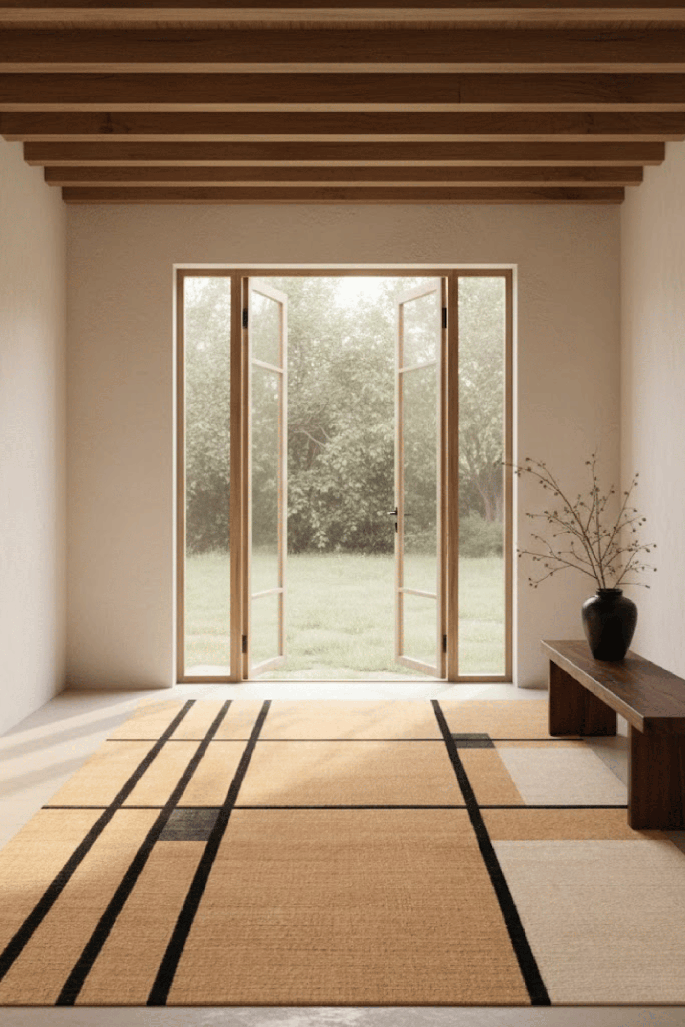 Hemp Handwoven Panja Rug_ Ruteline