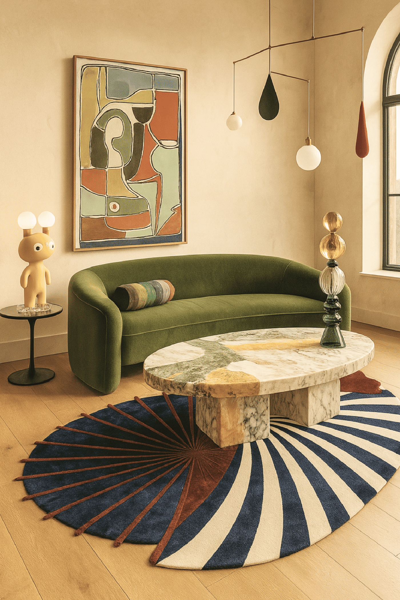Viscose & Wool Blended Hand tufted Carpet _ Forma Nova