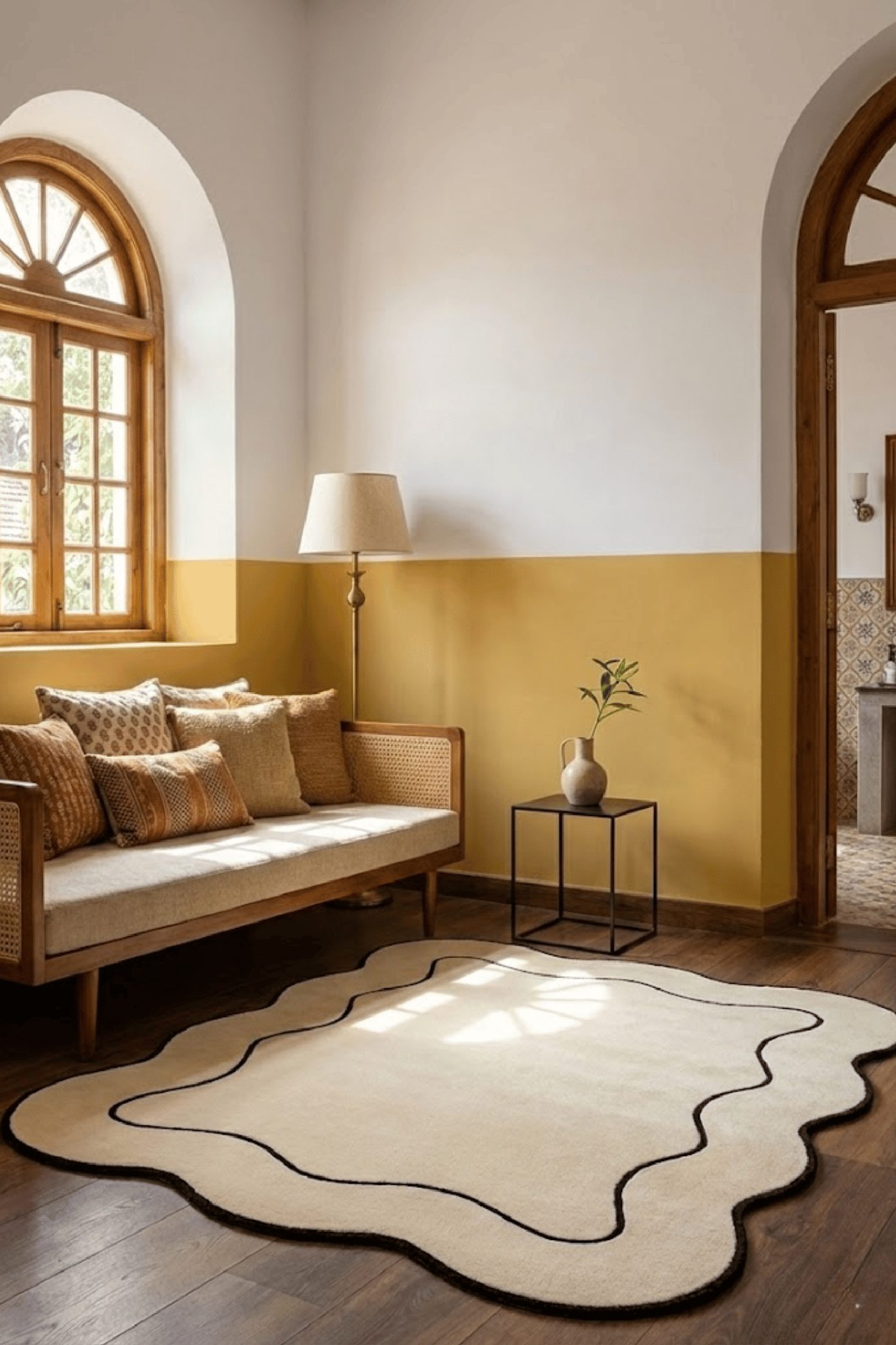 Woolen Handtufted Carpet_ Rekha Tarang