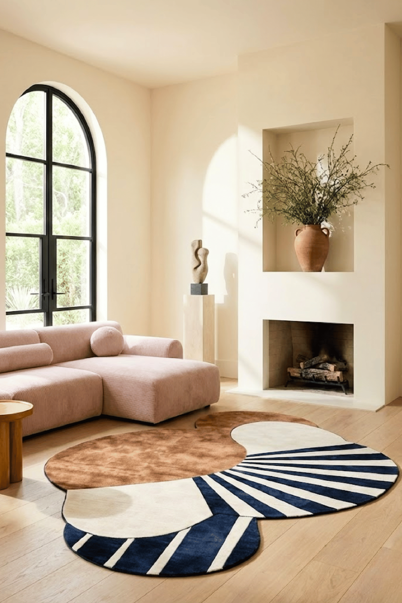 Viscose & Wool Blended Hand tufted Carpet _ Forma Fly
