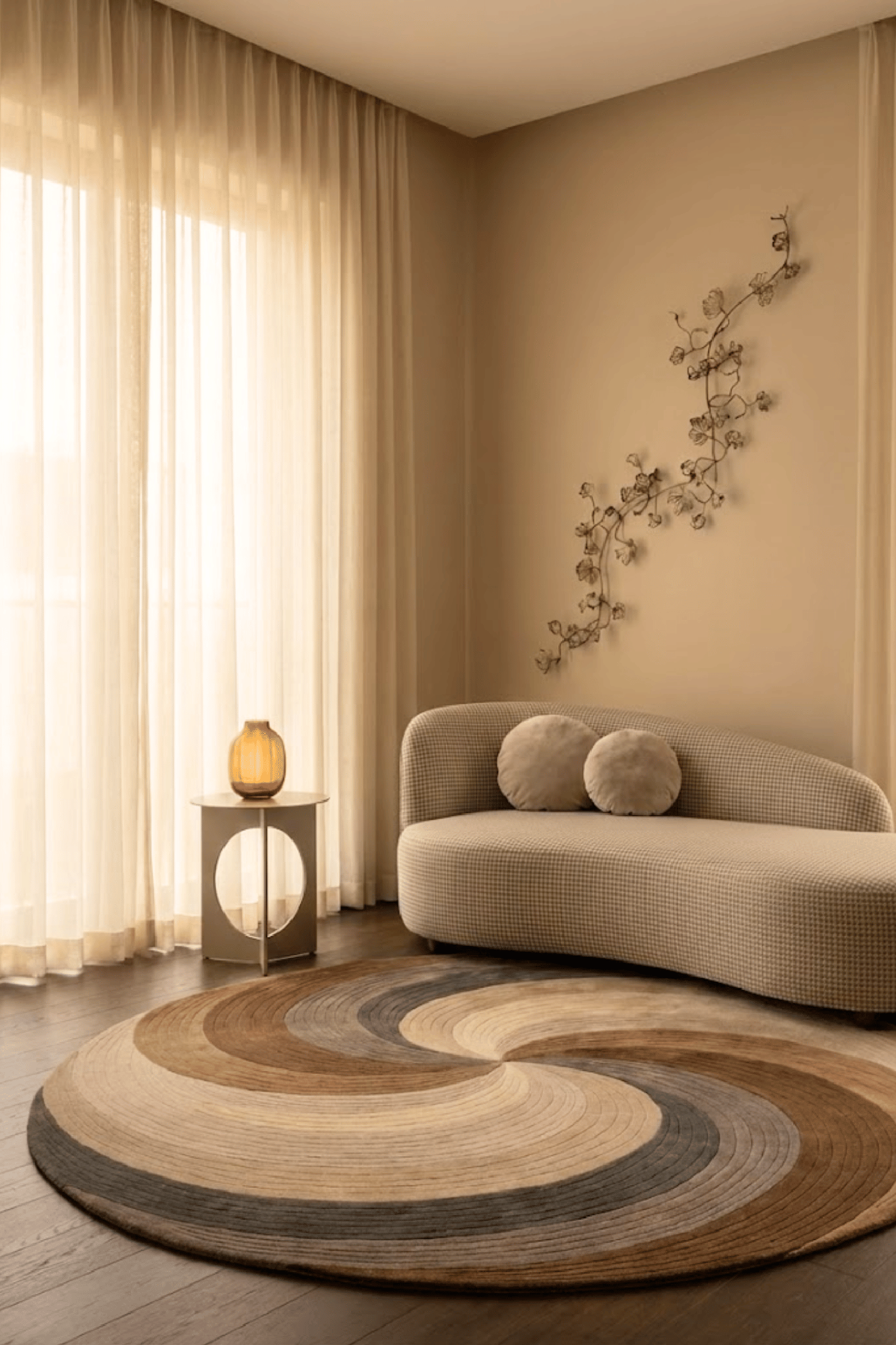 Woolen Handtufted Carpet_ TerraSwirl