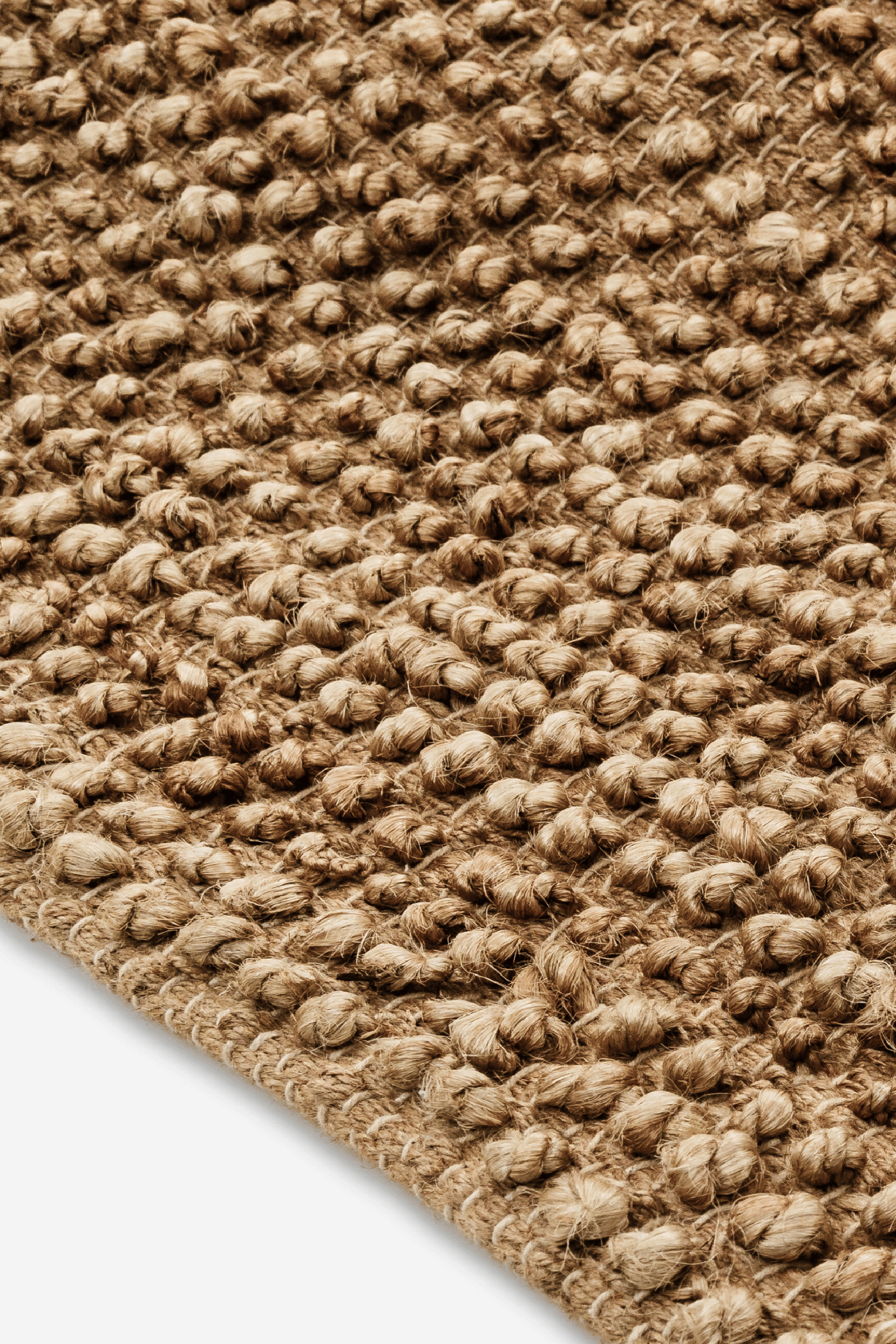 Hemp Hand Woven Rug: Natural Loop