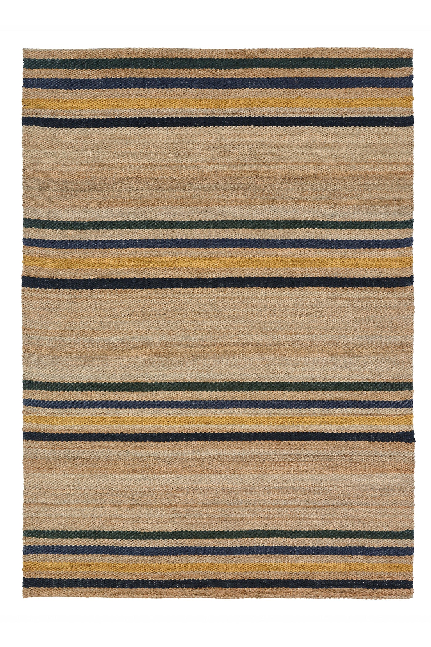 Hemp HandWoven Rug _Multi Stripe
