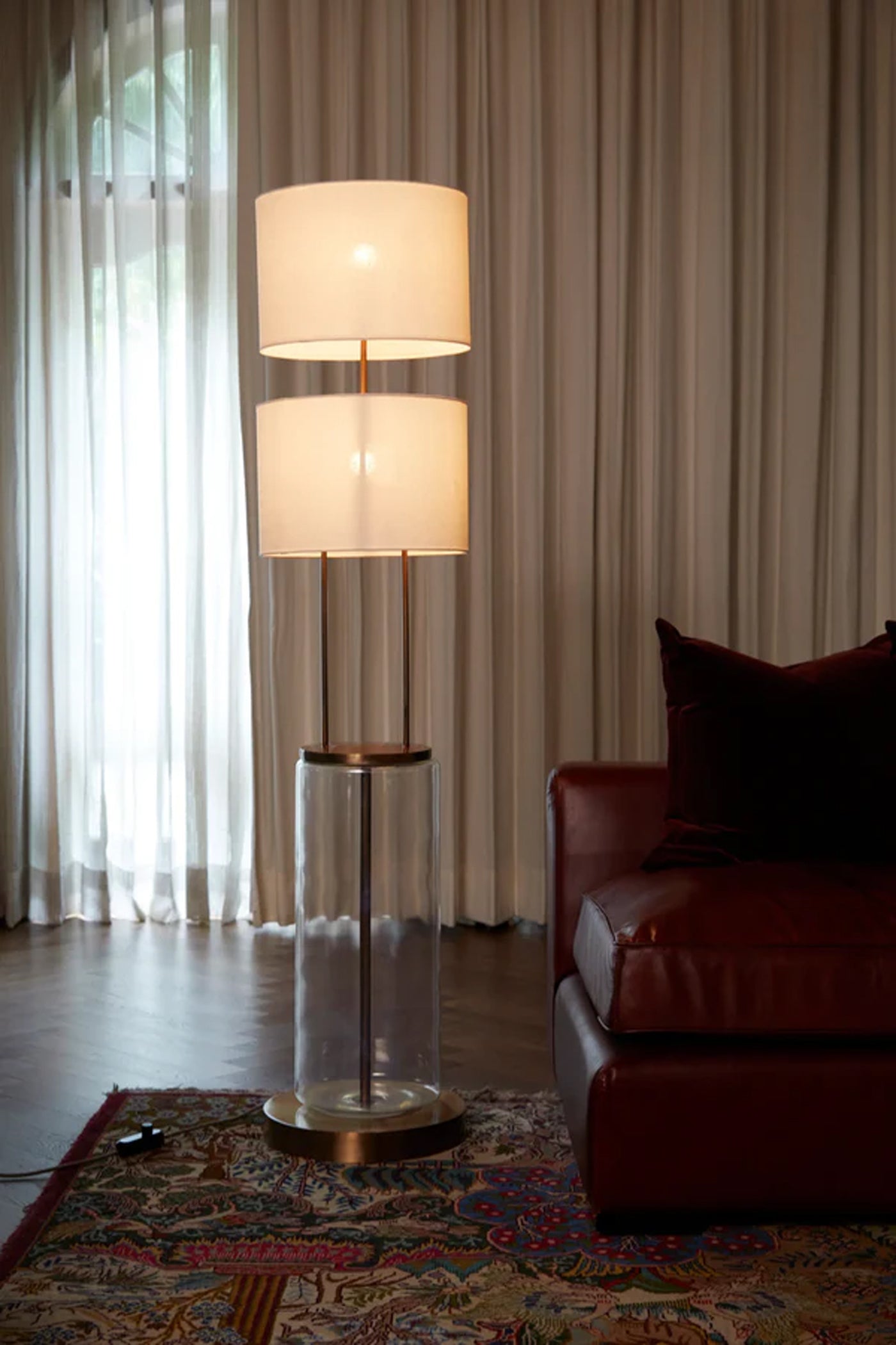 Two-Tiered Floor Lamp