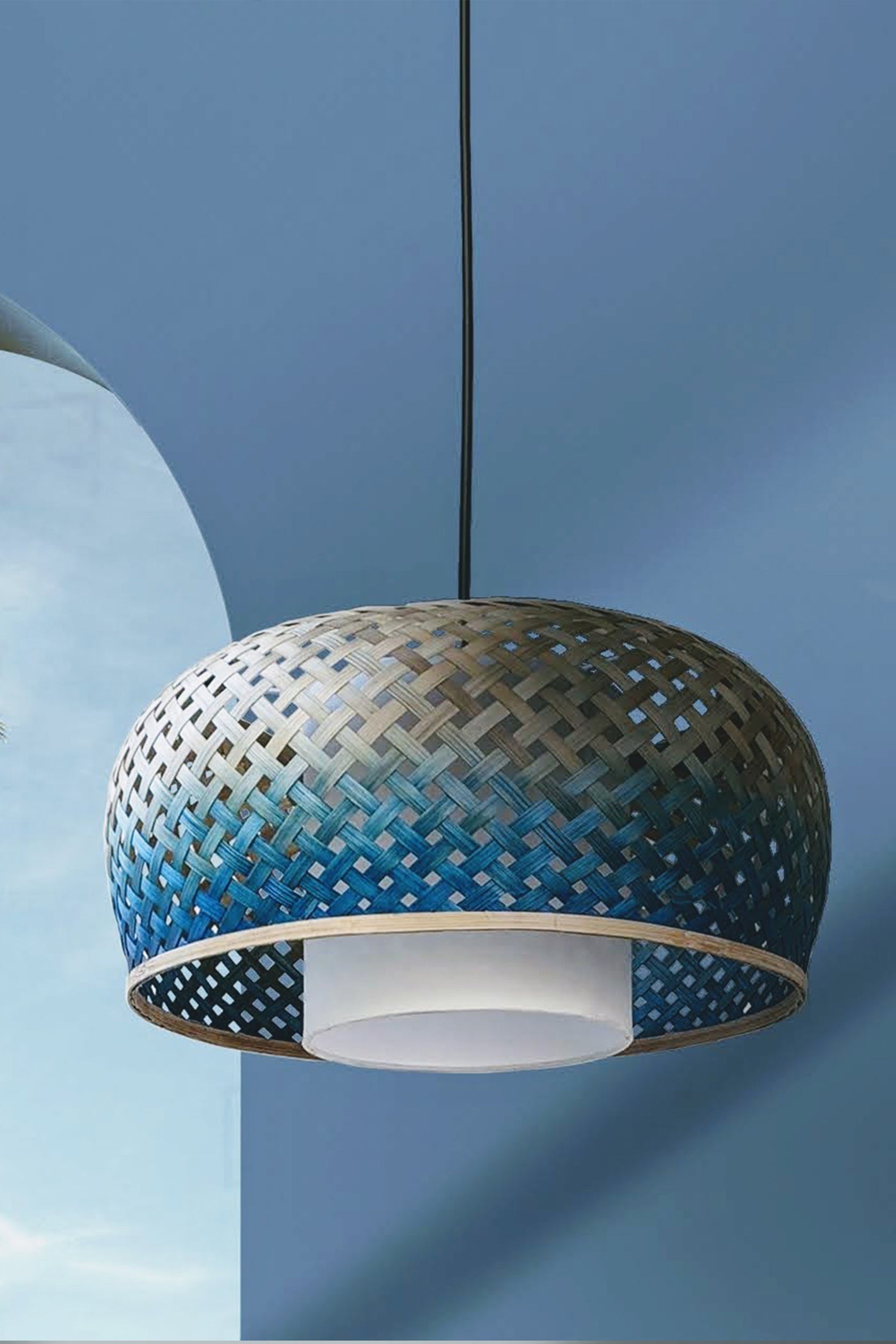Mianzi Bamboo Tulip Pendant Lamp