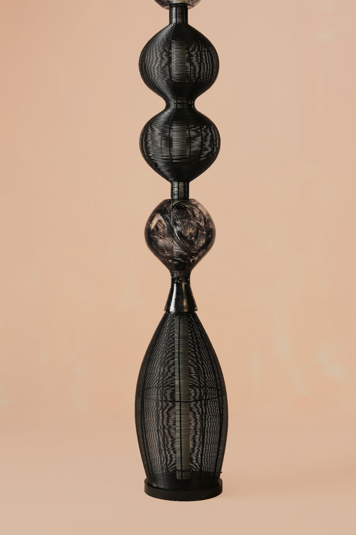 Notto Black Column Floor Lamp