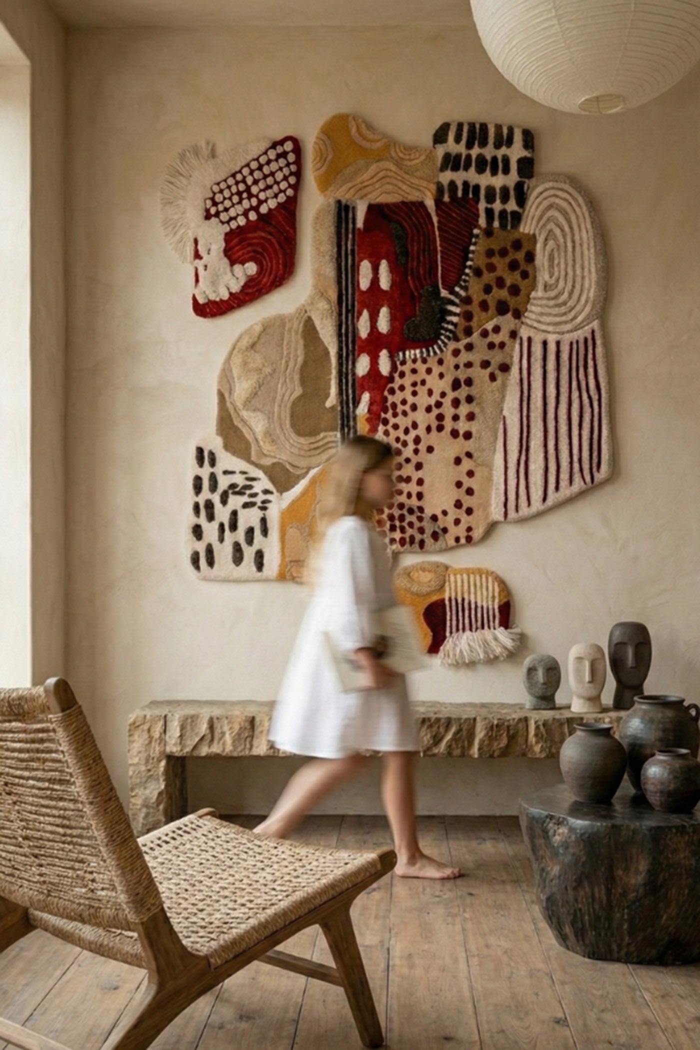 Field of Pause Hand-Tufted Wall Rug