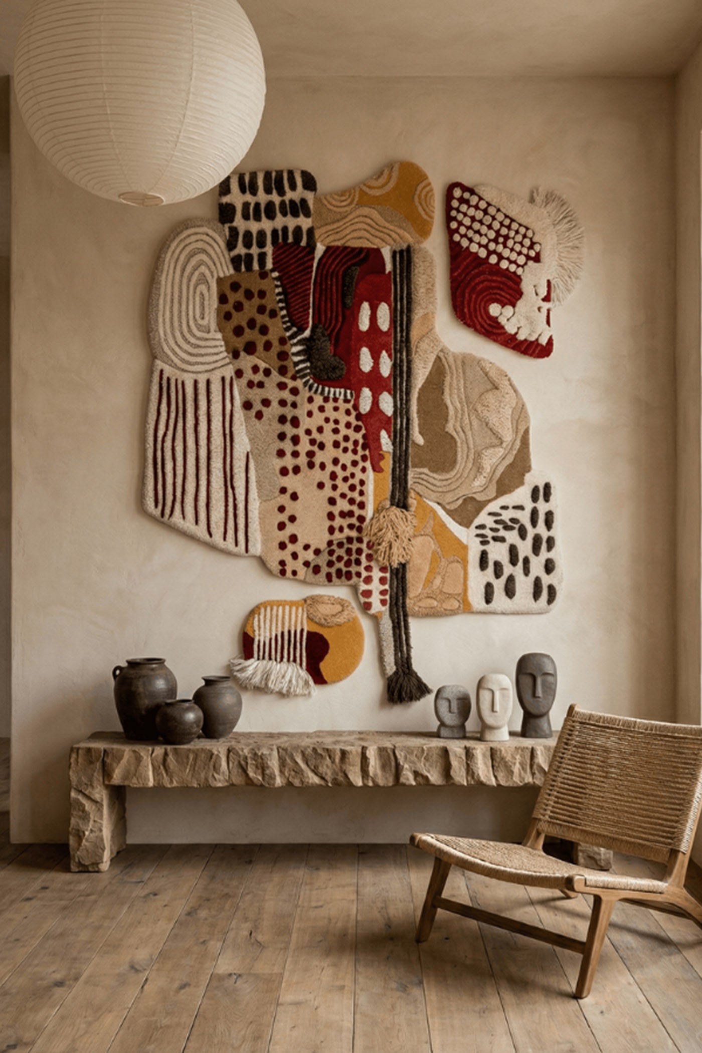 Field of Pause Hand-Tufted Wall Rug