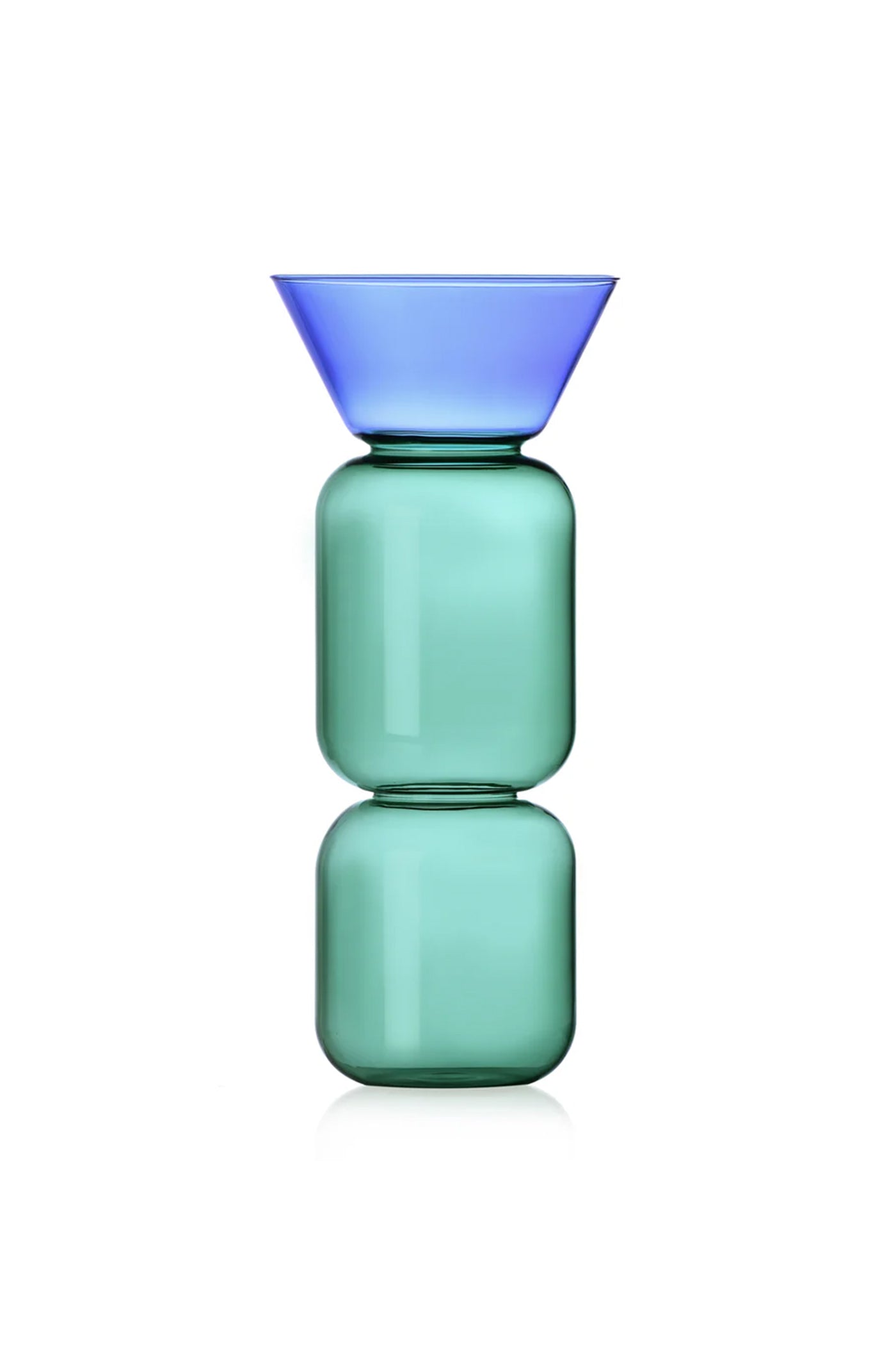 Vase Petrol-Light Blue Big