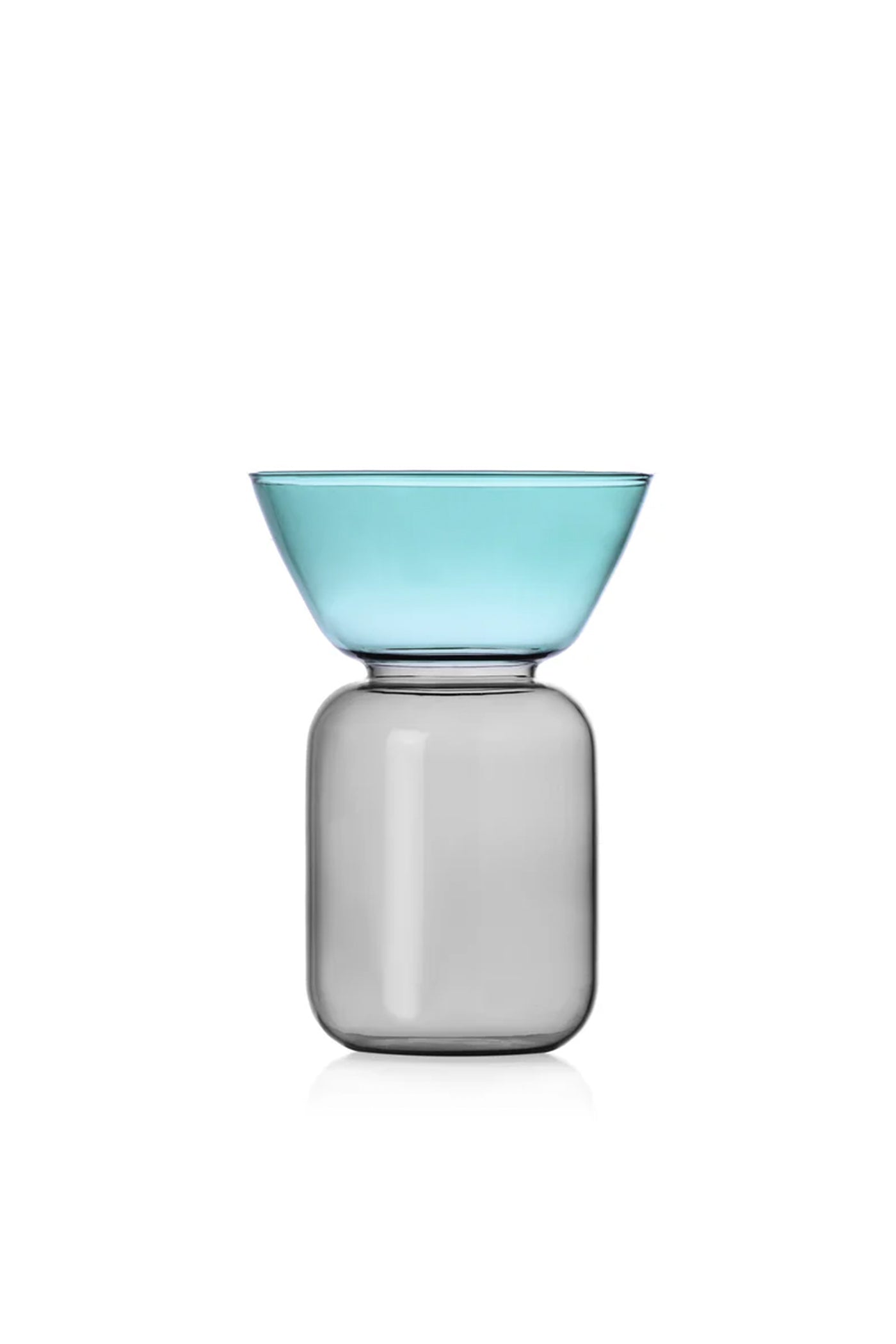 Vase Smoke-Petrol Small
