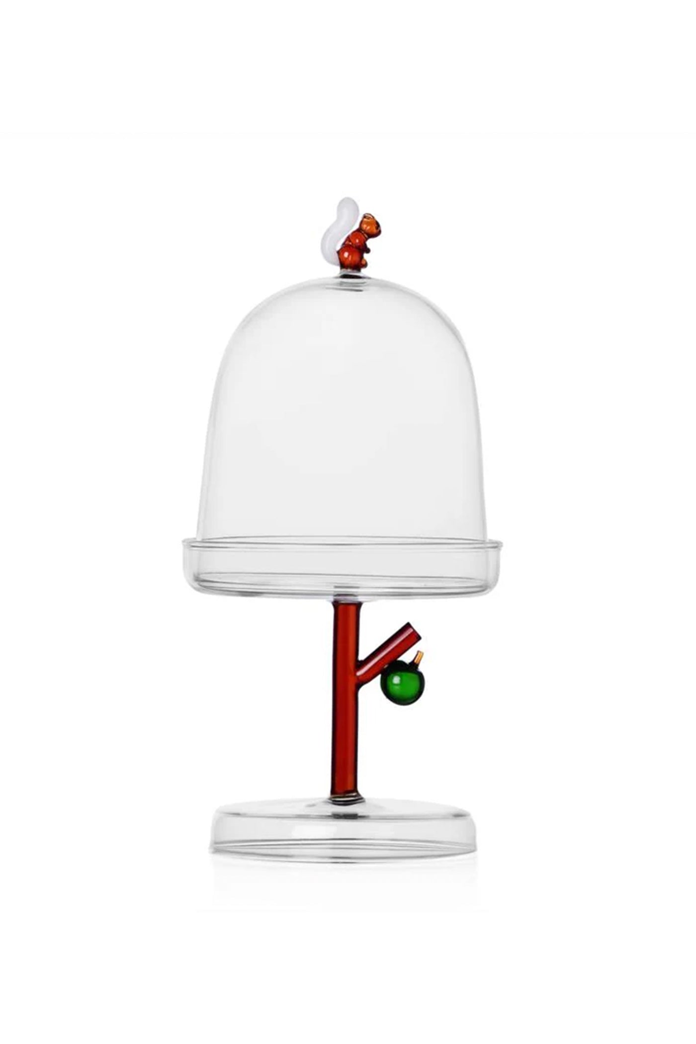 Dome With Dish Squirrel. Dia: 14.5 Cm