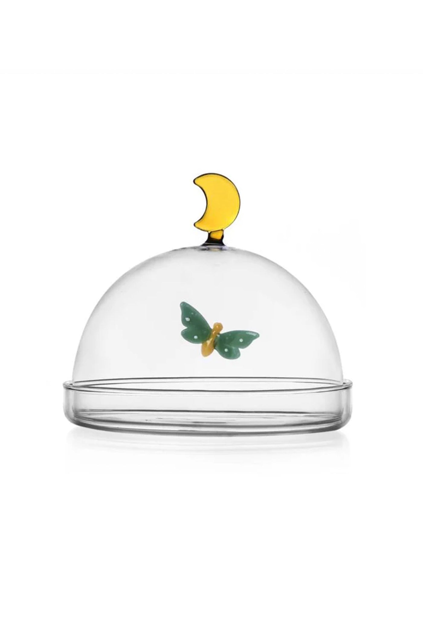 Dome With Dish Butterfly And Moon. Dia: 14Cm