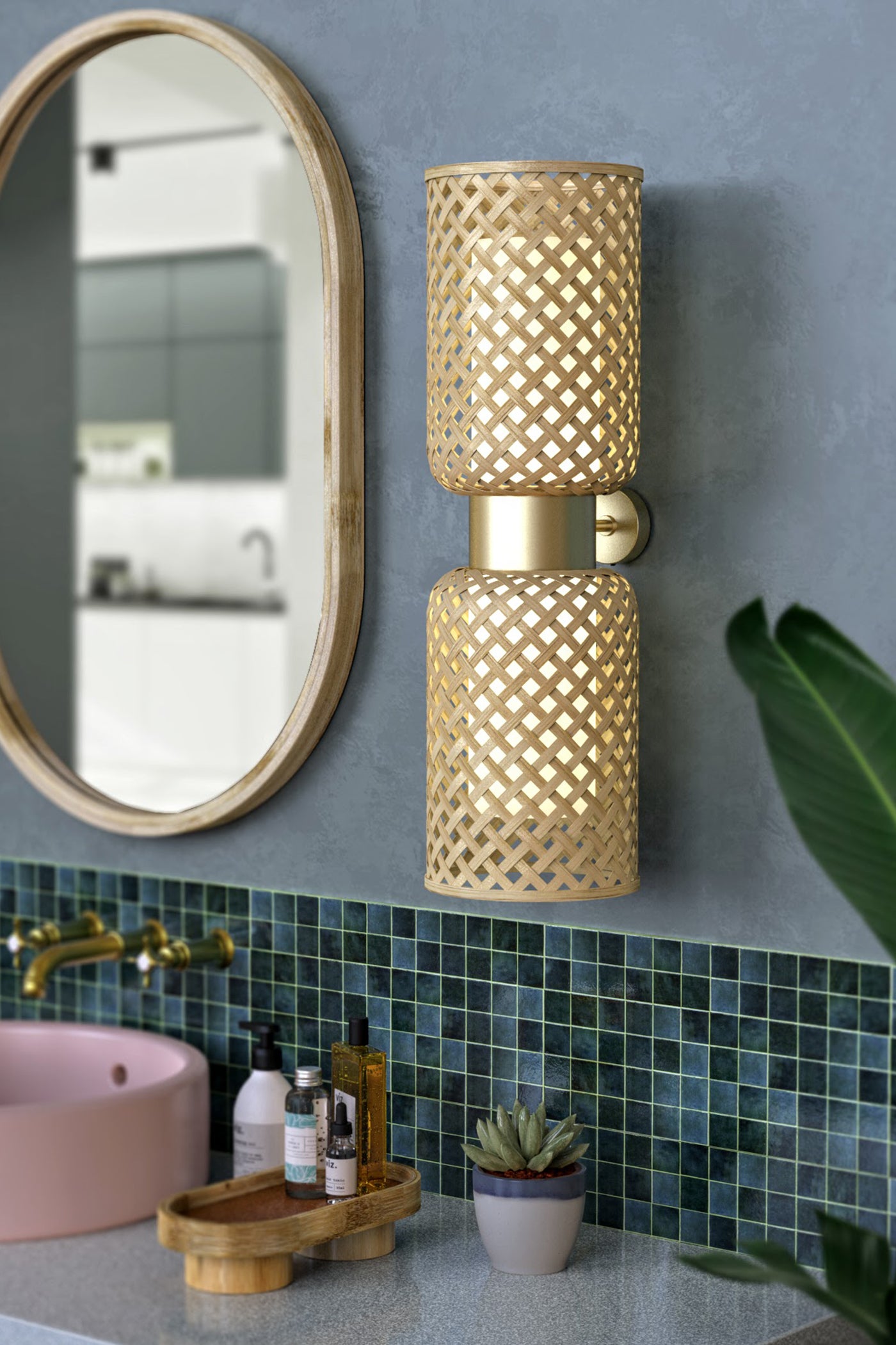 Mianzi Bamboo Metamorphosis Wall Lamp CC