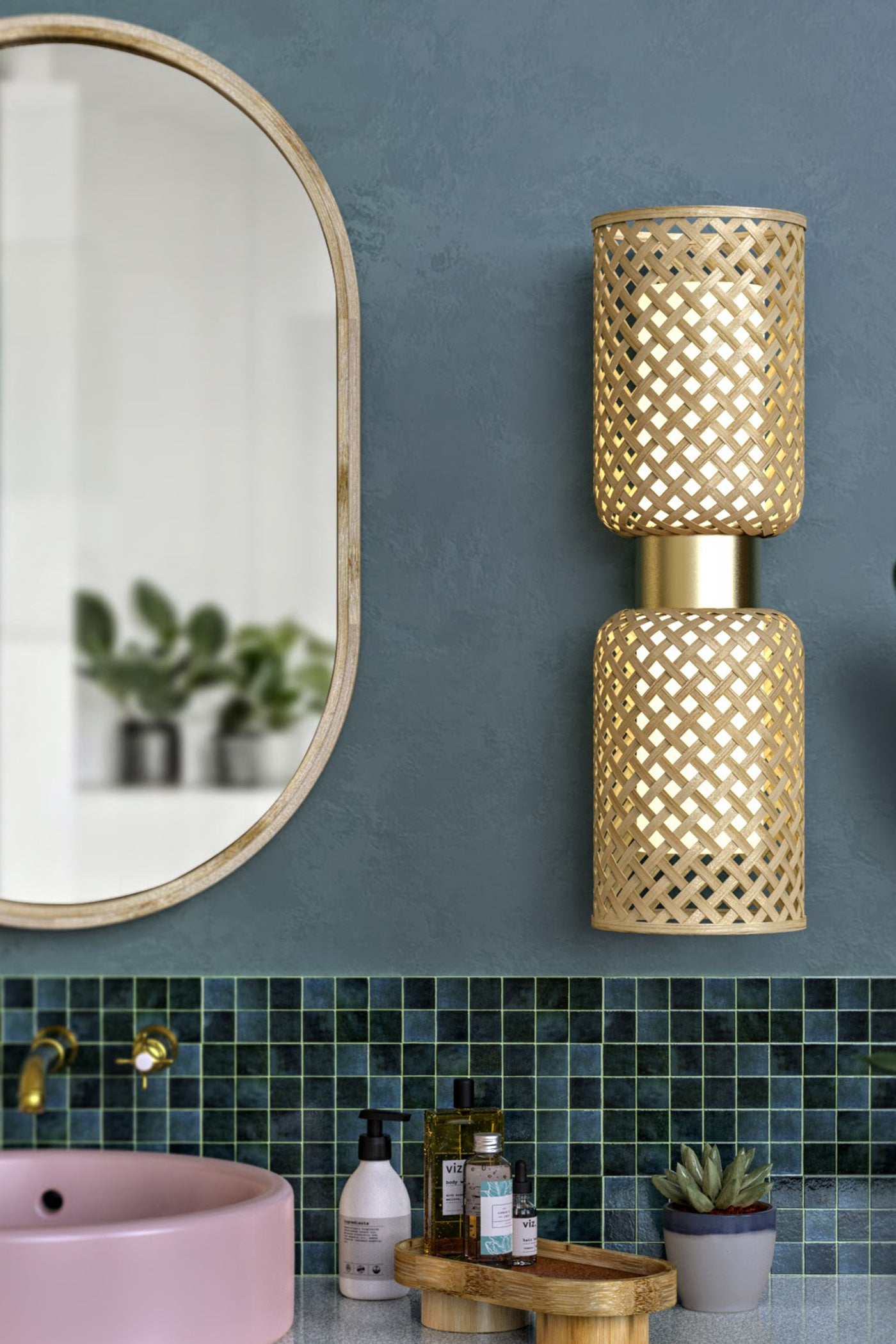 Mianzi Bamboo Metamorphosis Wall Lamp CC