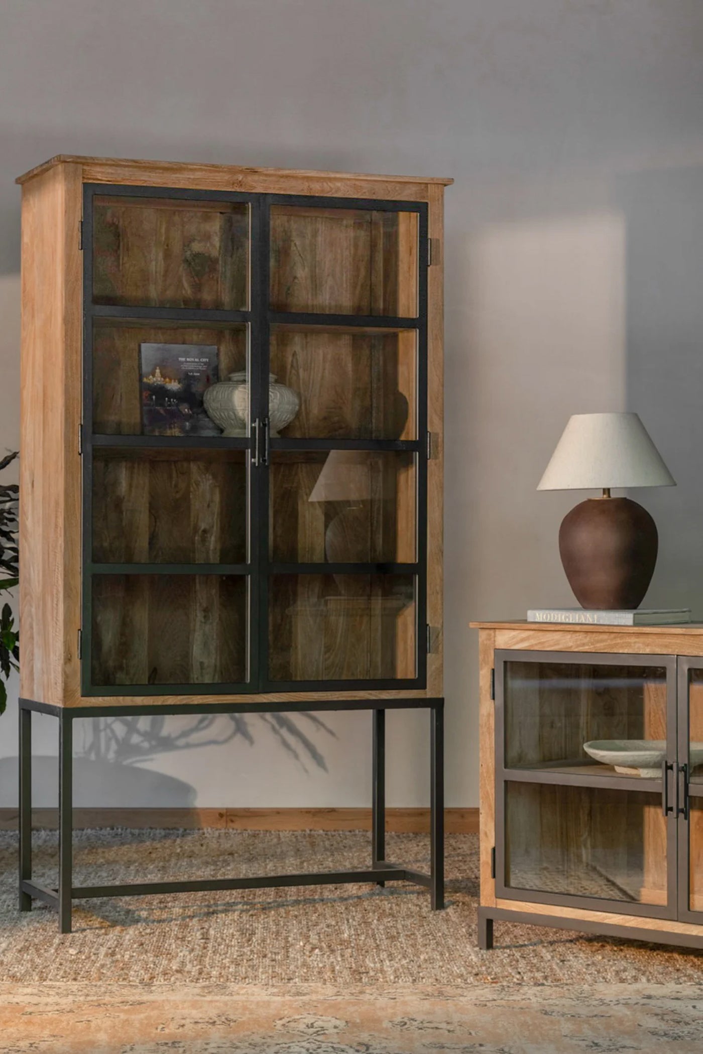Claire 4 Shelf Wide Cabinet