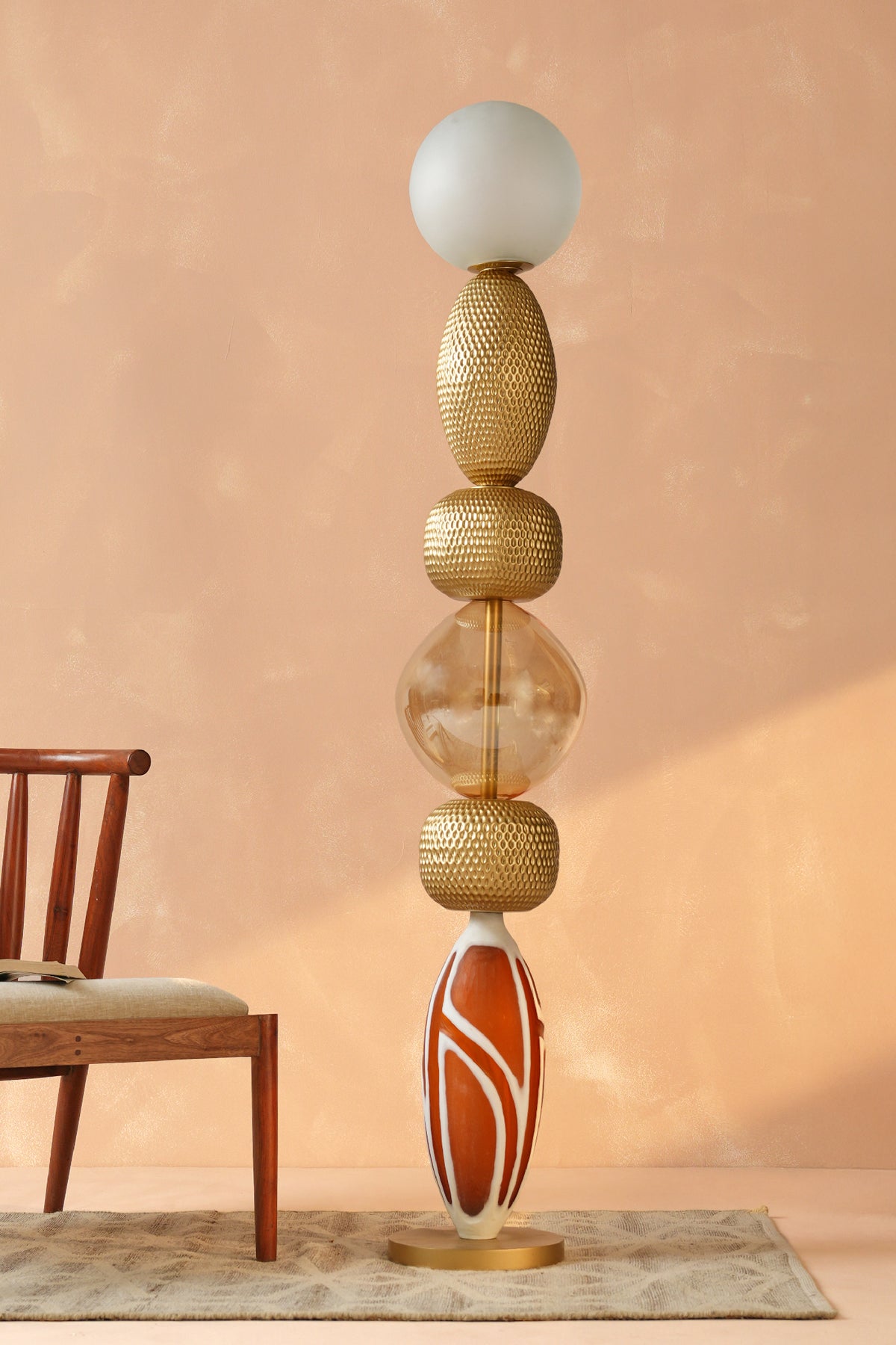 Lagori Gold Floor Lamp