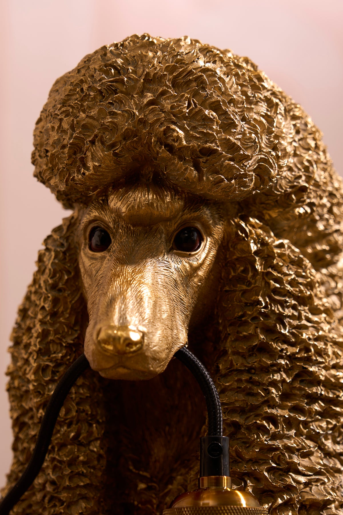 The Pooch Resin Gold Lamp