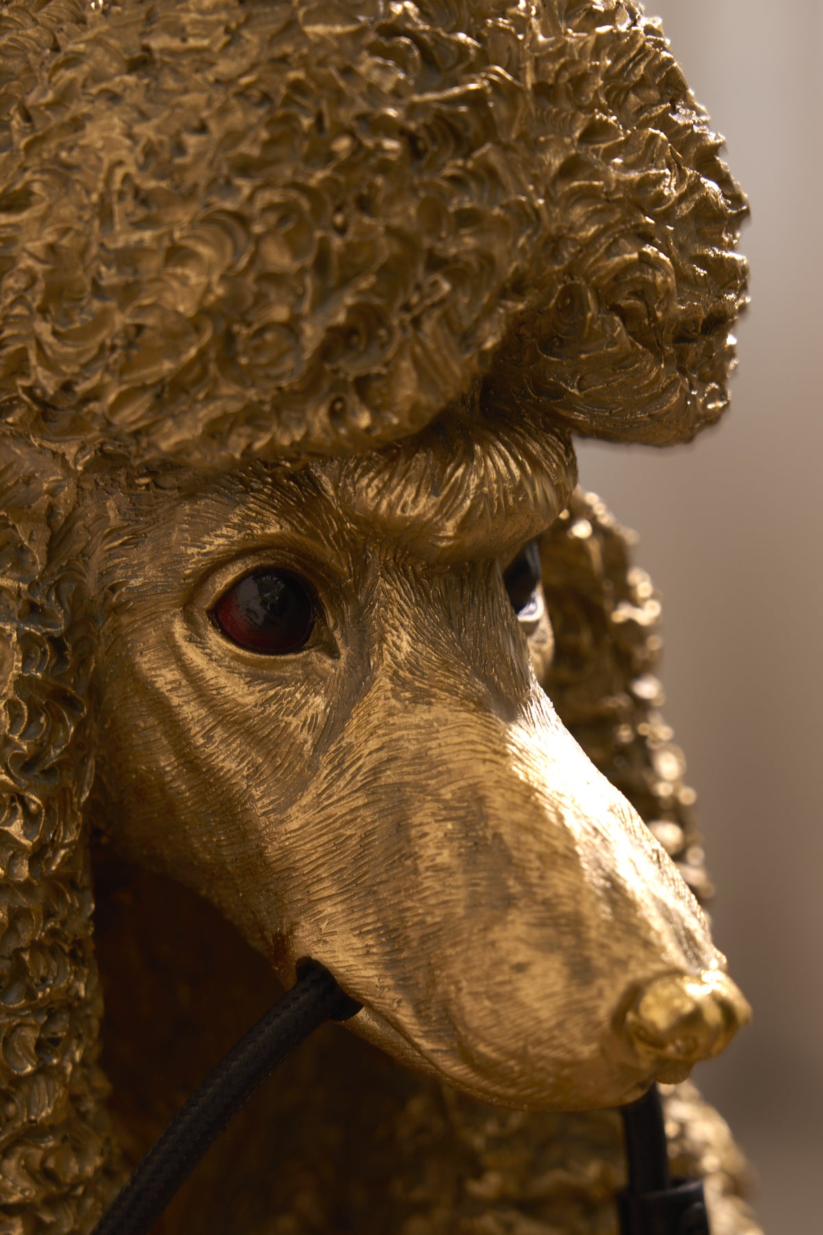 The Pooch Resin Gold Lamp