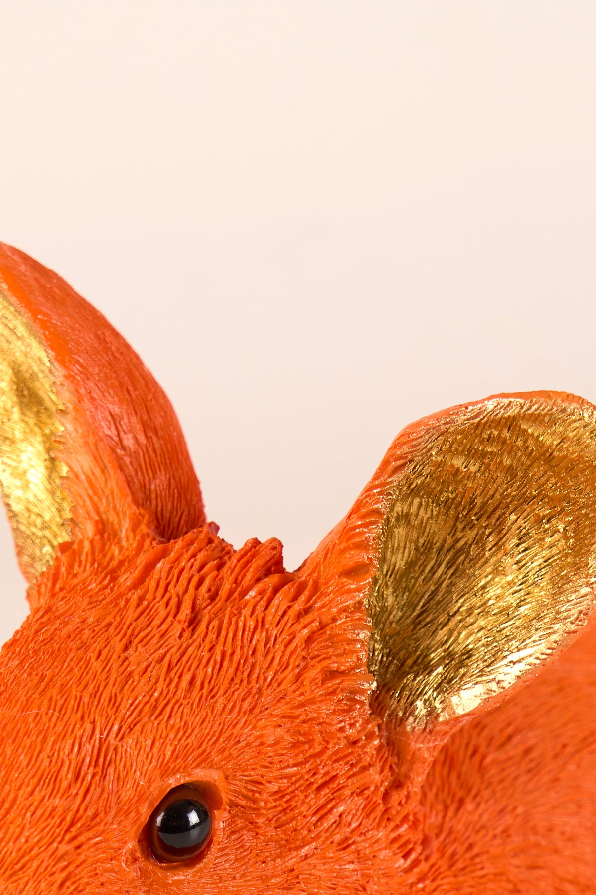 Happy Fortune Resin Orange Piggy Bank