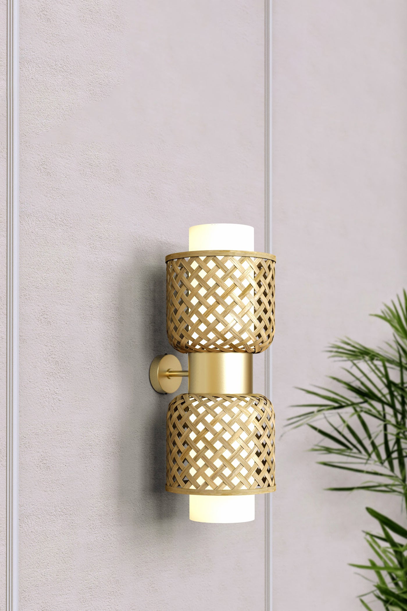Mianzi Bamboo Metamorphosis Wall Lamp DD
