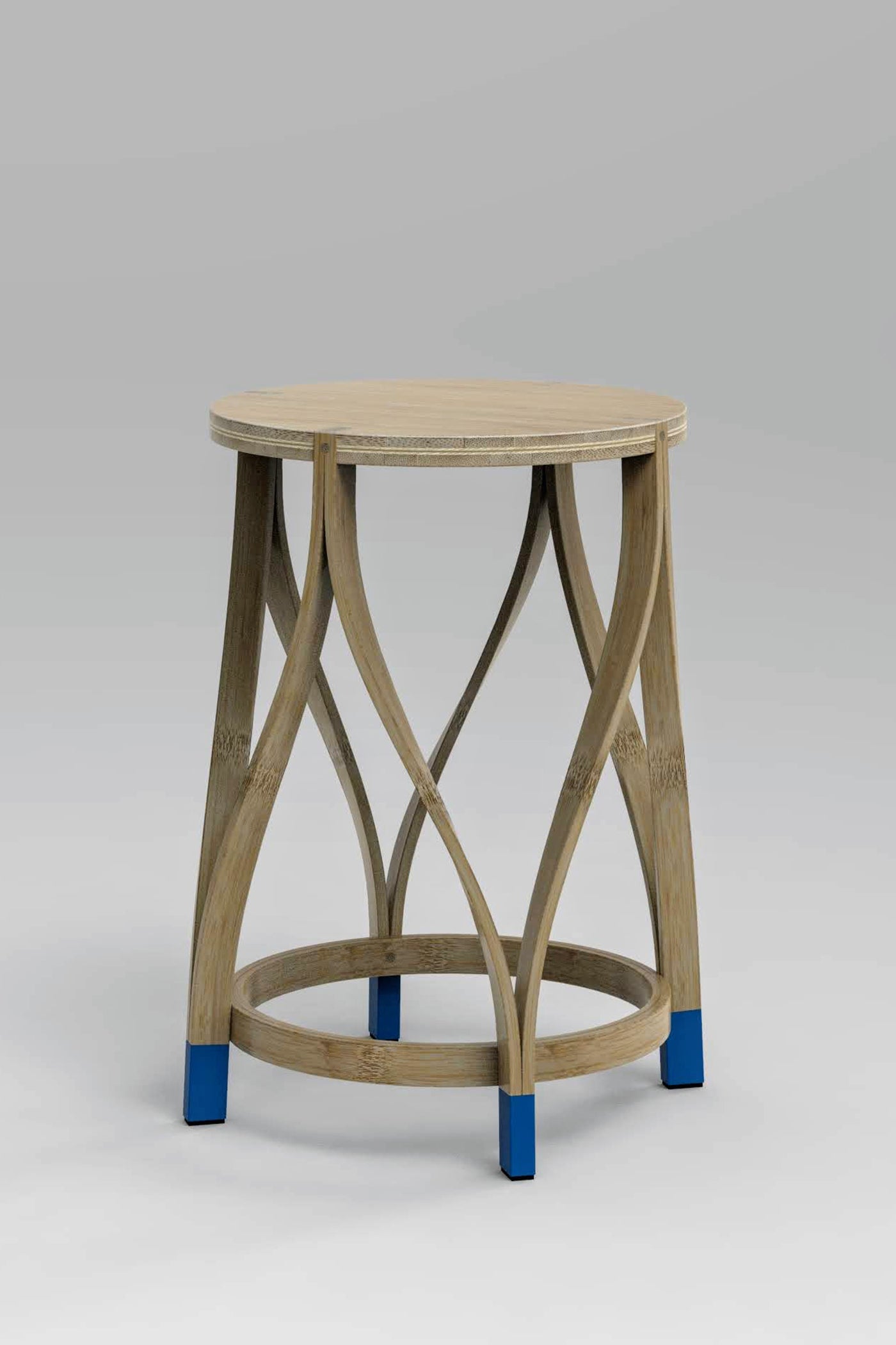 Mianzi Bamboo Lotus Stool (Small)