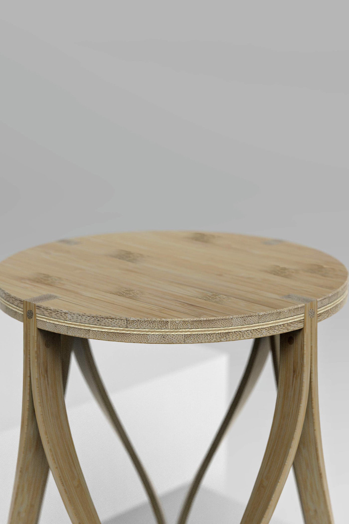 Mianzi Bamboo Lotus Stool (Large)