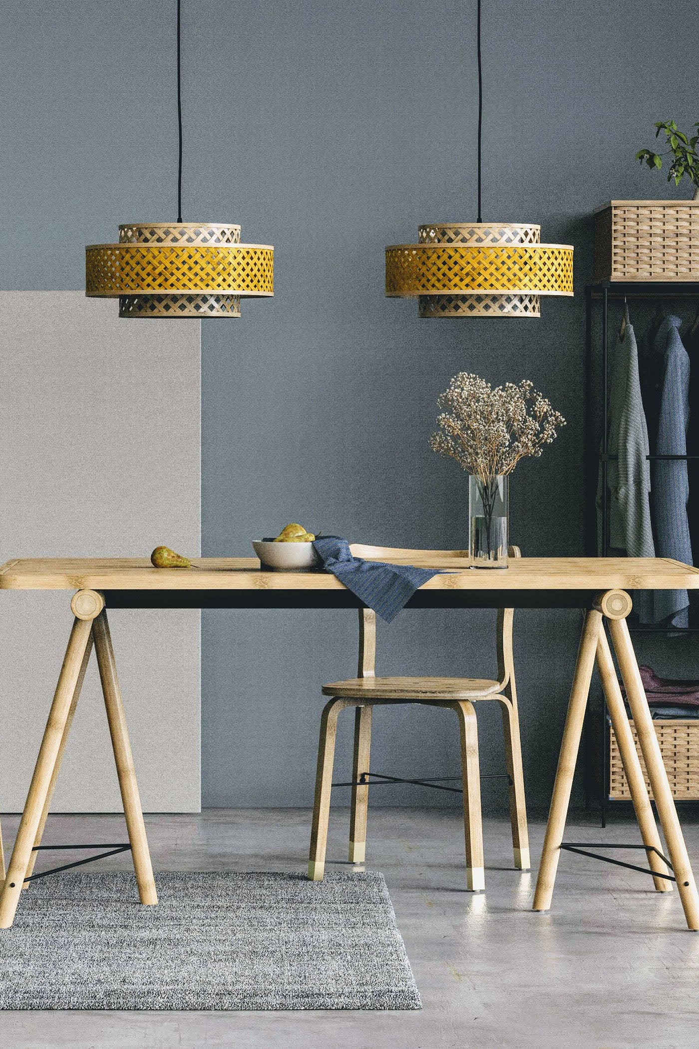 Mianzi Bamboo Deer Table