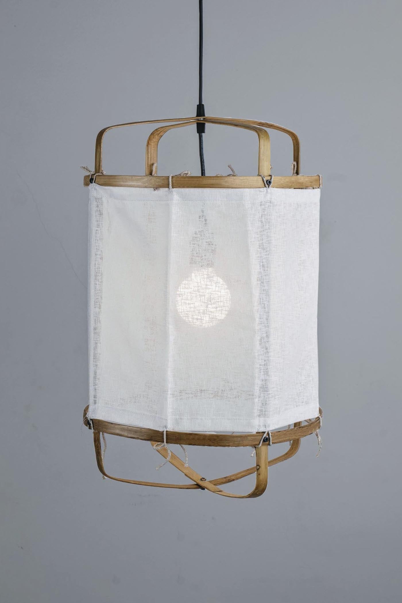 Mianzi Bamboo Iris Pendant Lamp (Small)