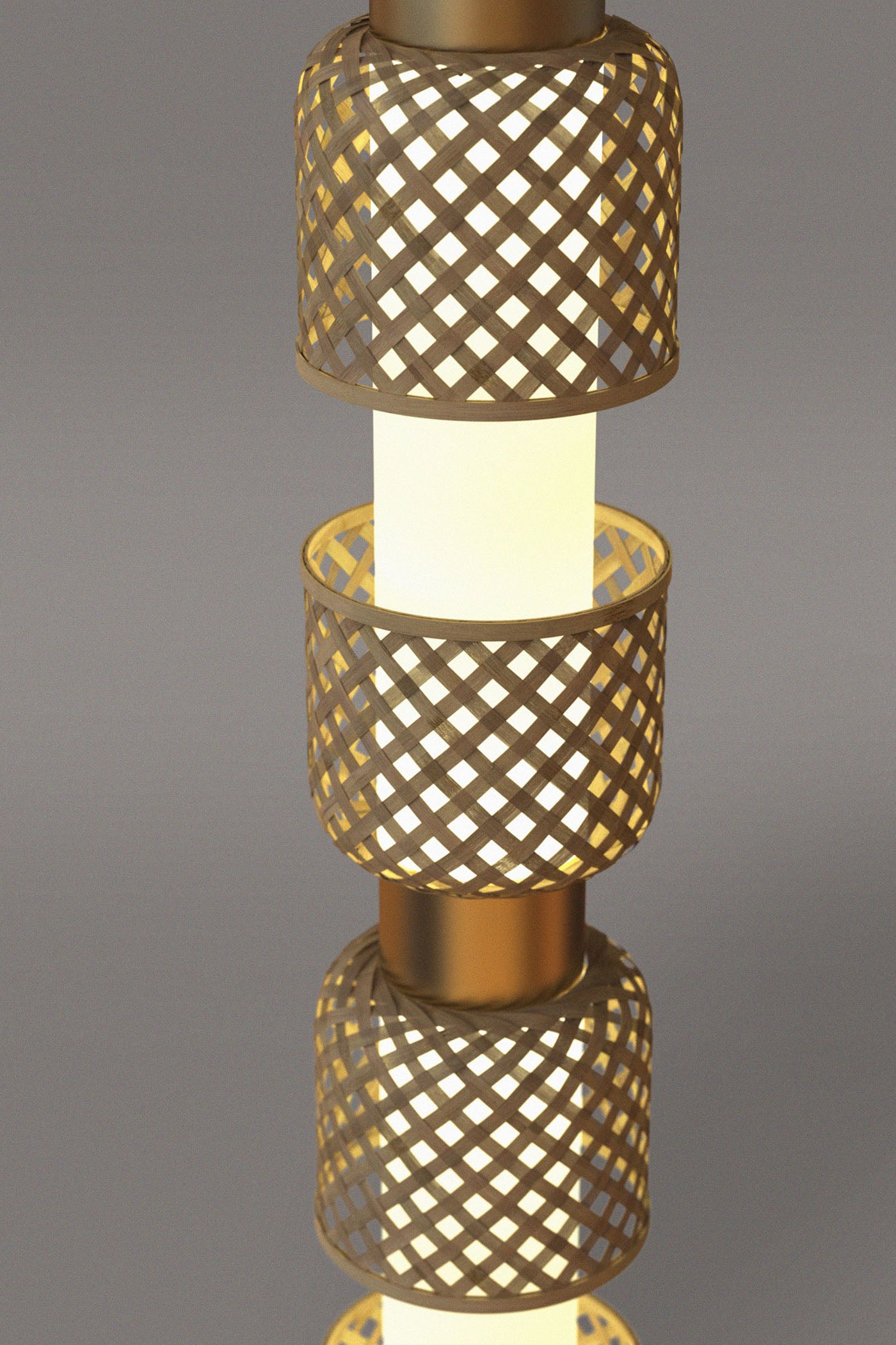 Mianzi Bamboo Metamorphosis Floor Lamp DDDDD
