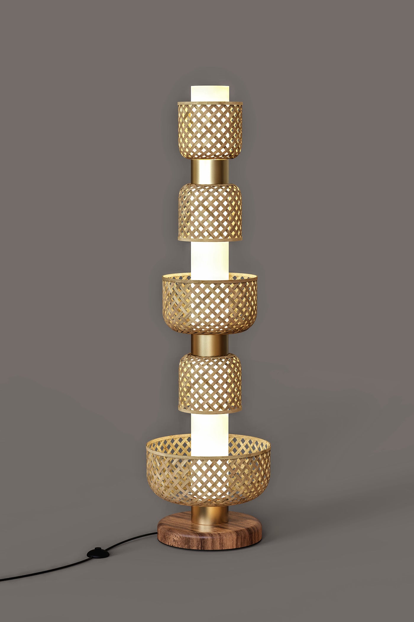 Mianzi Bamboo Metamorphosis Floor Lamp DDBDA