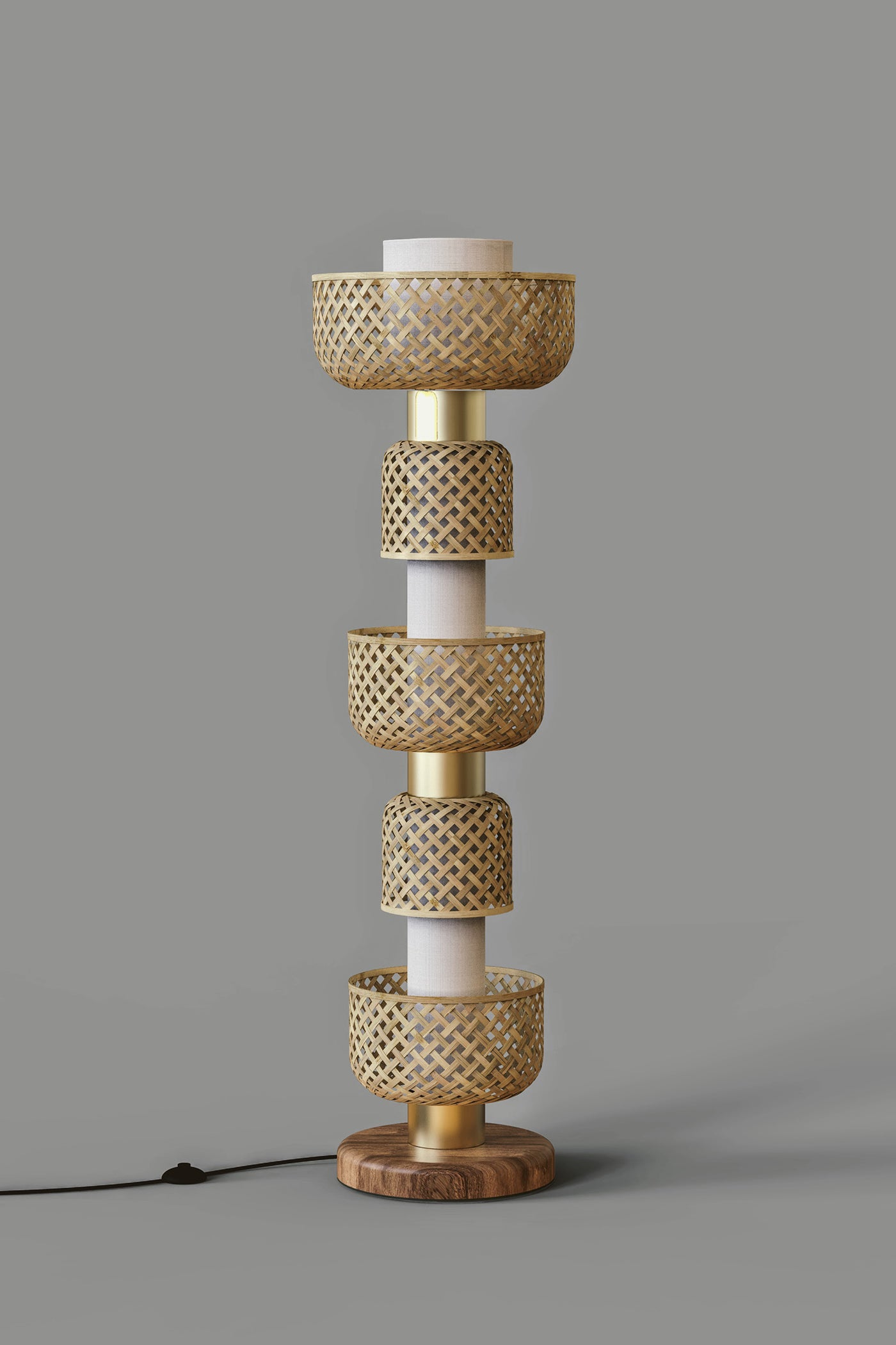 Mianzi Bamboo Metamorphosis Floor Lamp ADBDB