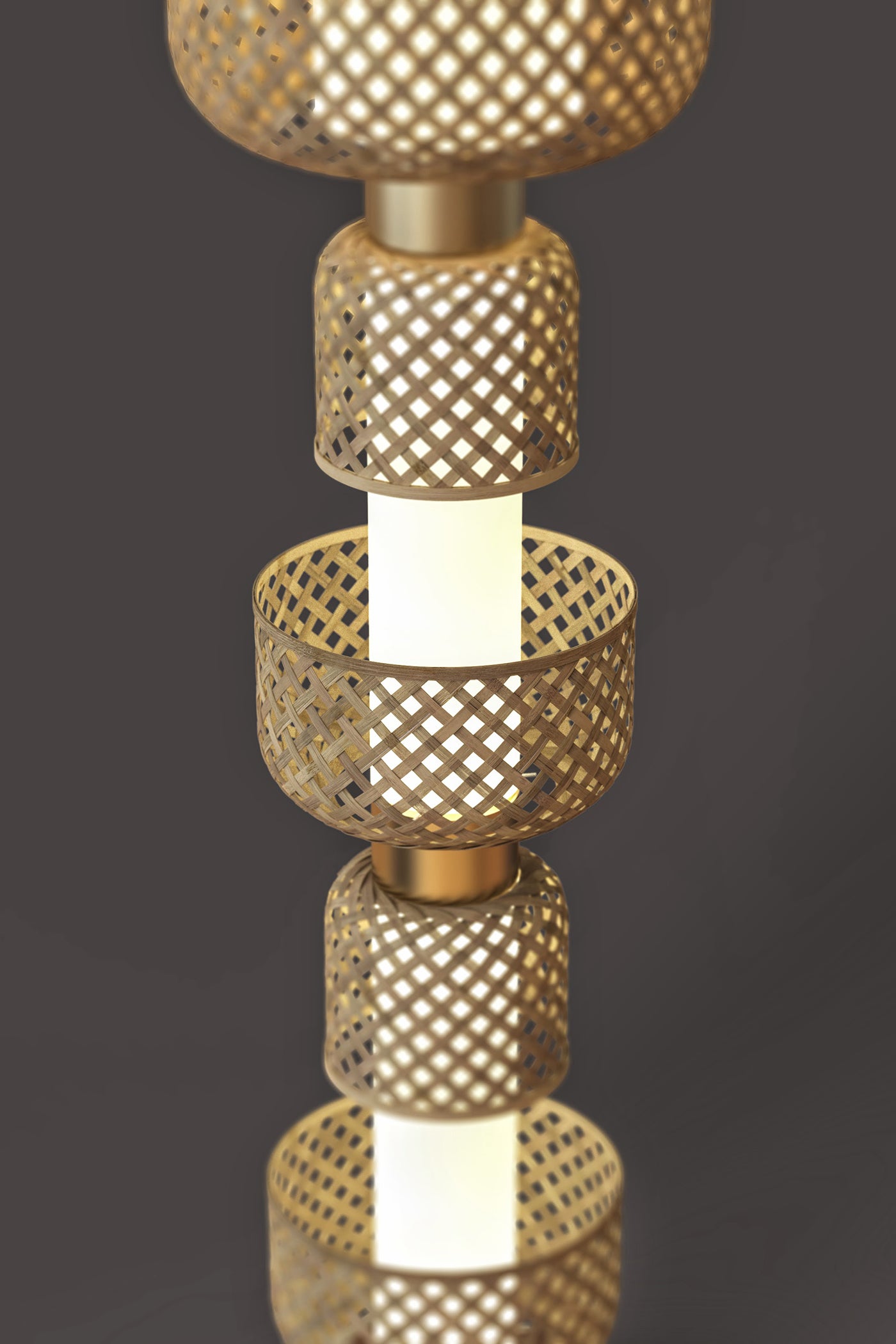 Mianzi Bamboo Metamorphosis Floor Lamp ADBDB