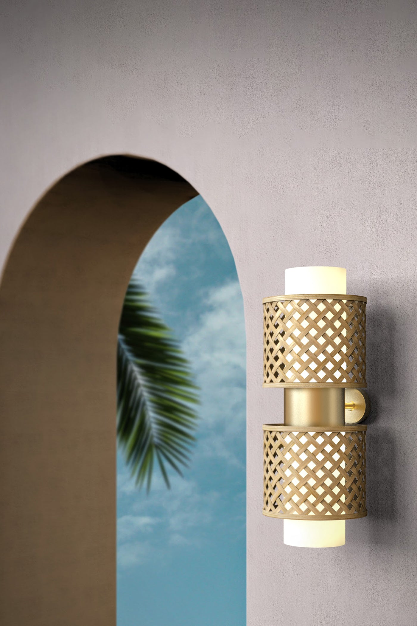 Mianzi Bamboo Metamorphosis Wall Lamp HH