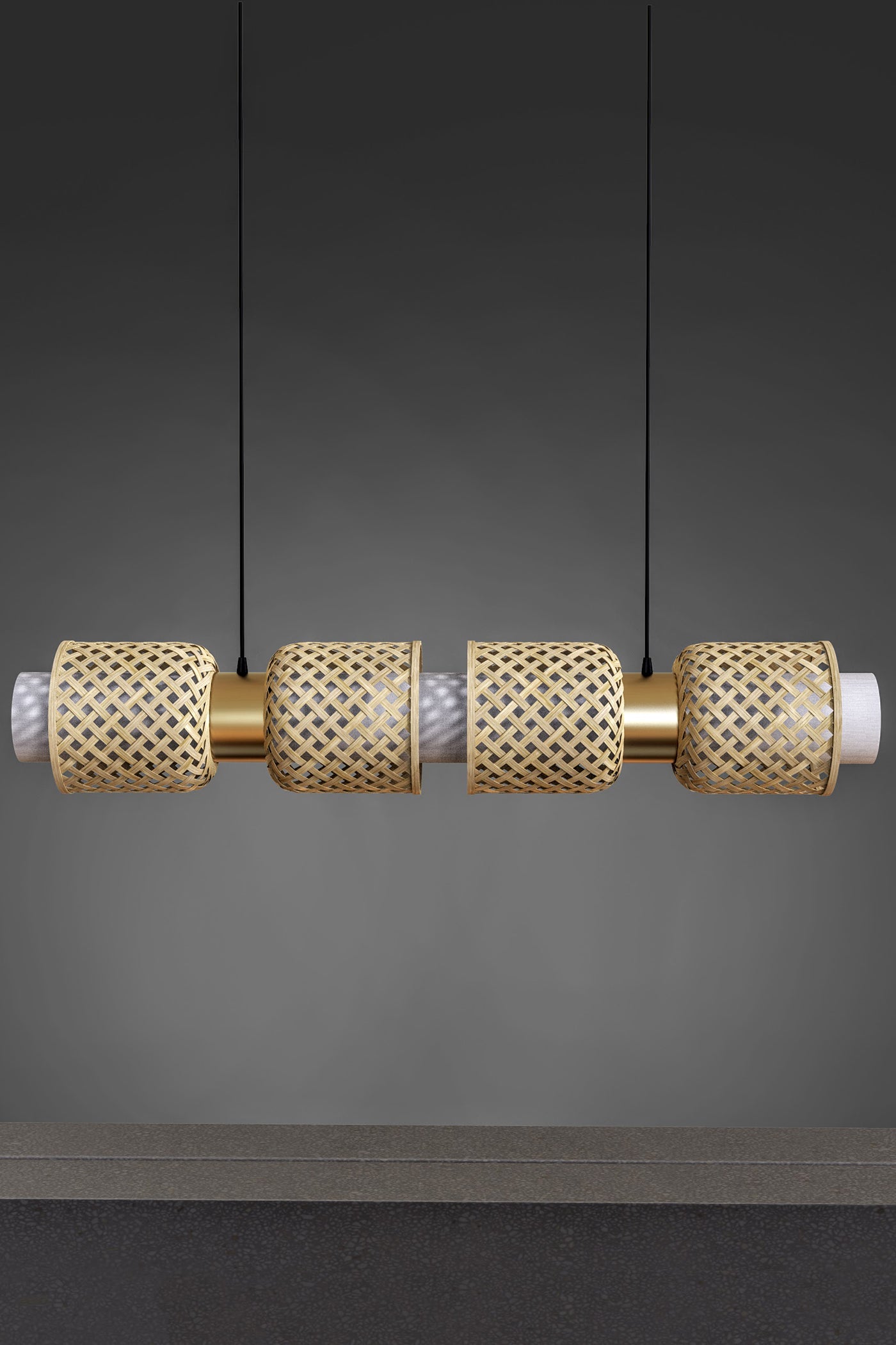 Mianzi Bamboo Metamorphosis Linear 
Pendant Lamp
H-01S