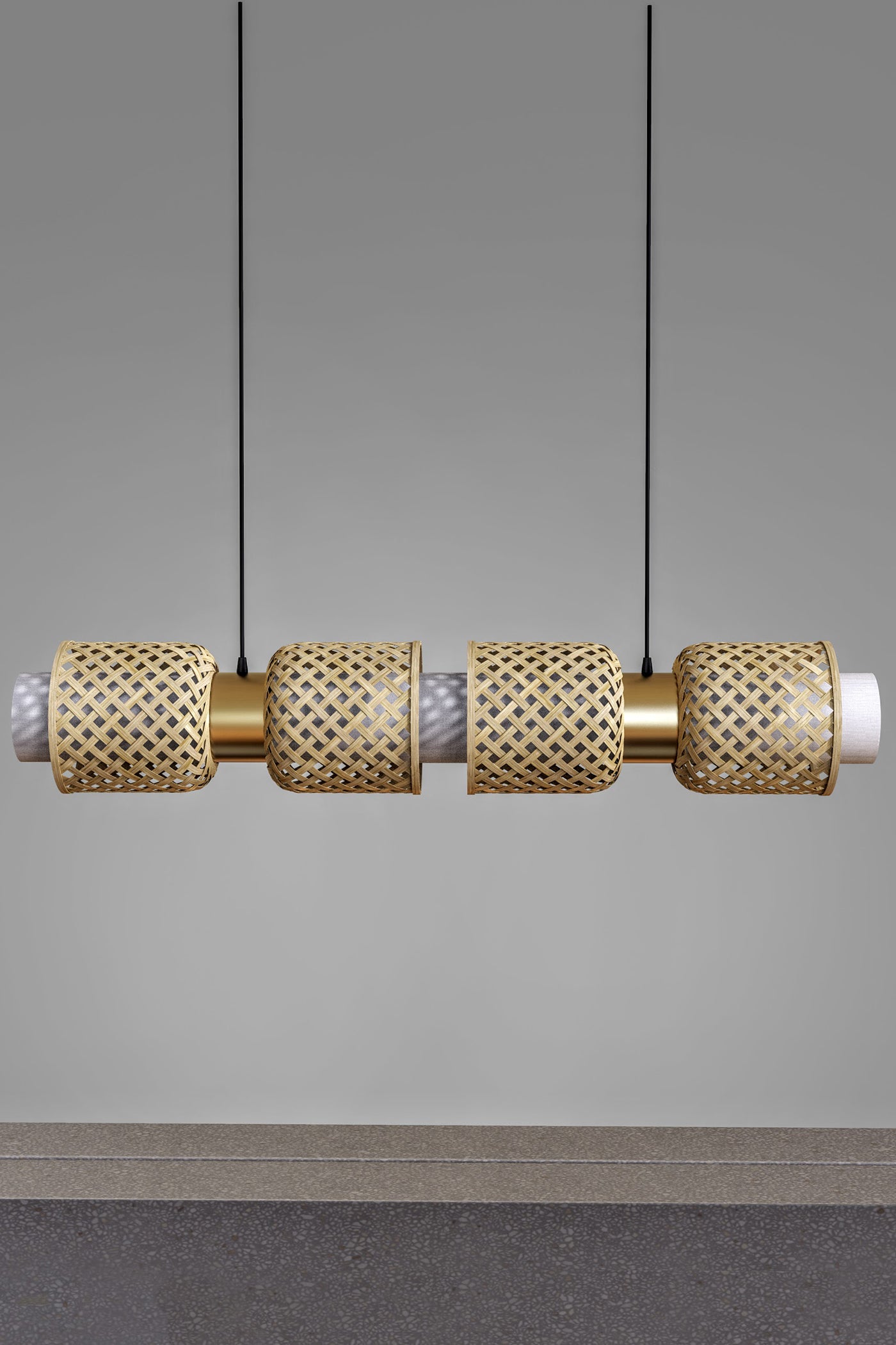 Mianzi Bamboo Metamorphosis Linear 
Pendant Lamp
H-01S