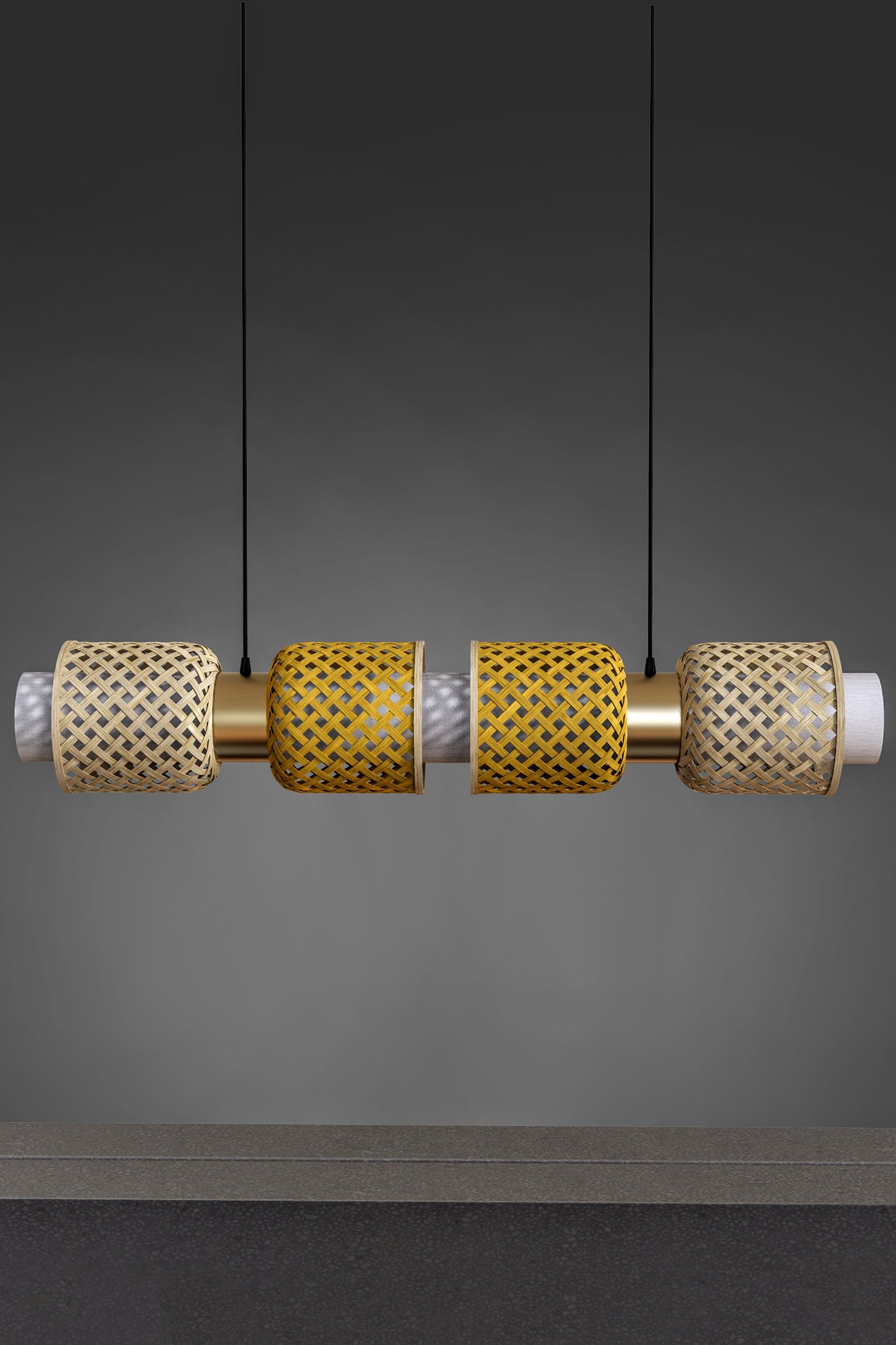 Mianzi Bamboo Metamorphosis Linear 
Pendant Lamp
H-01S