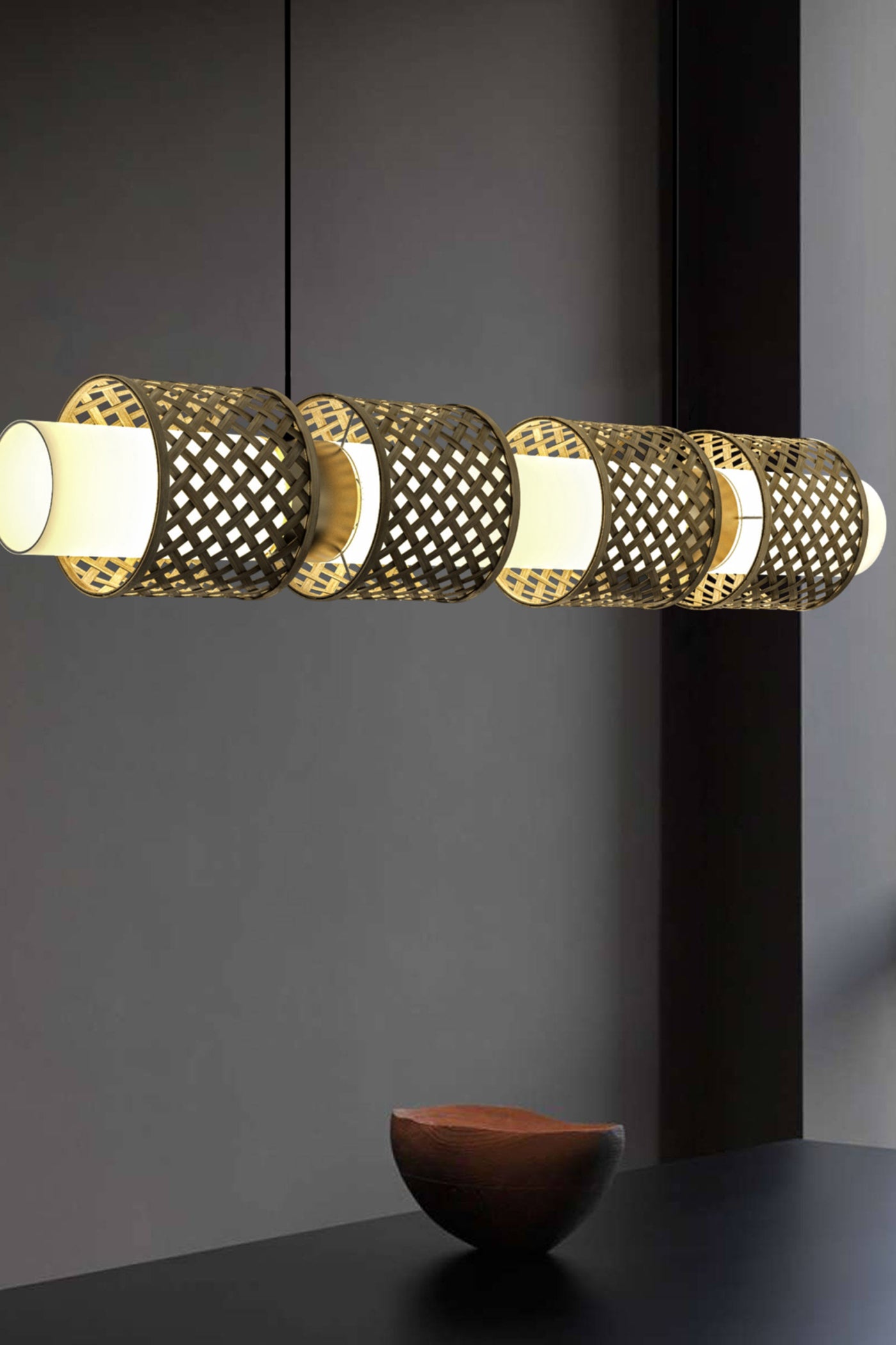 Mianzi Bamboo Metamorphosis Linear
Pendant Lamp
H-02S