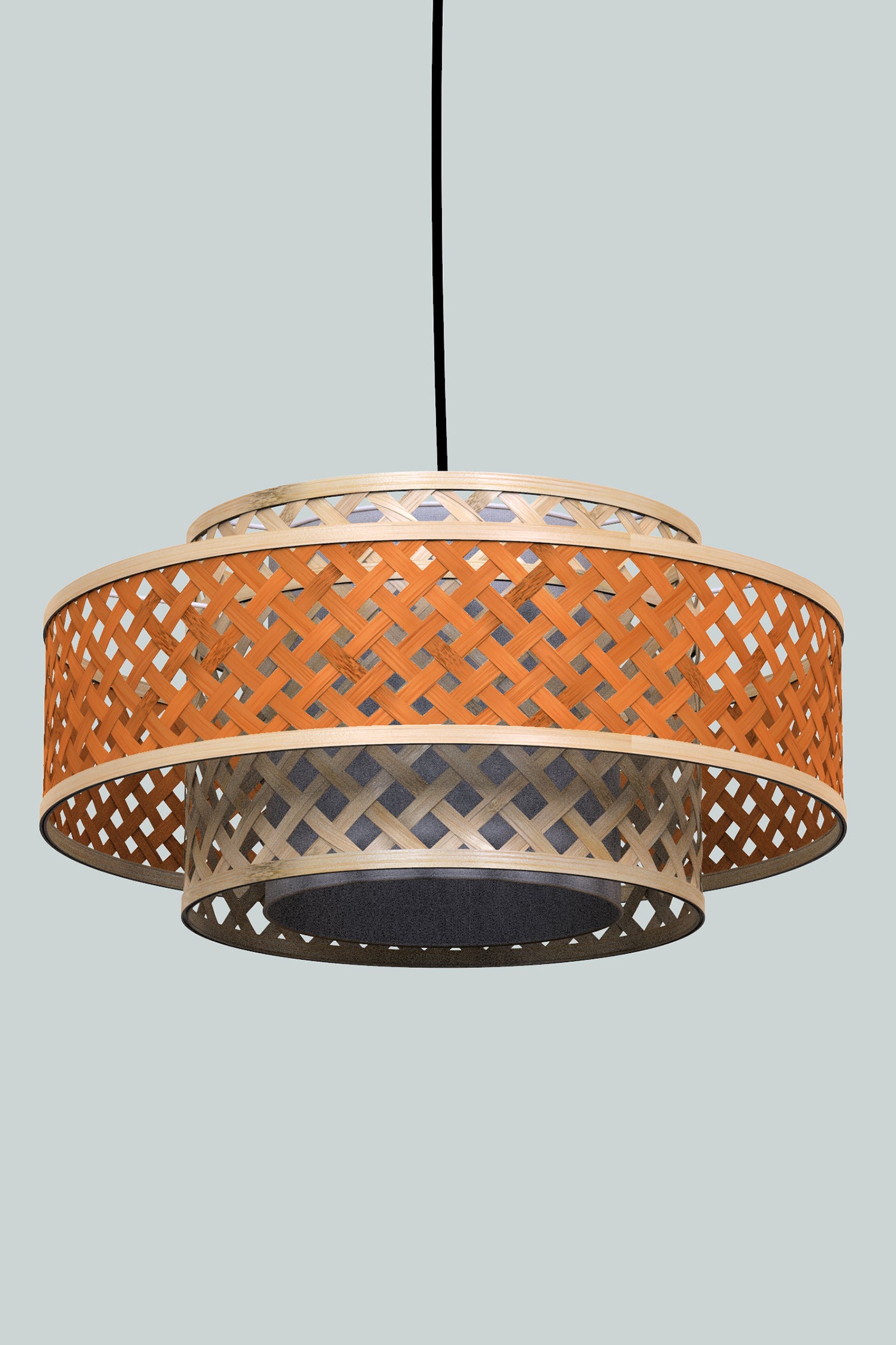 Mianzi Bamboo Orbit Pendant Lamp