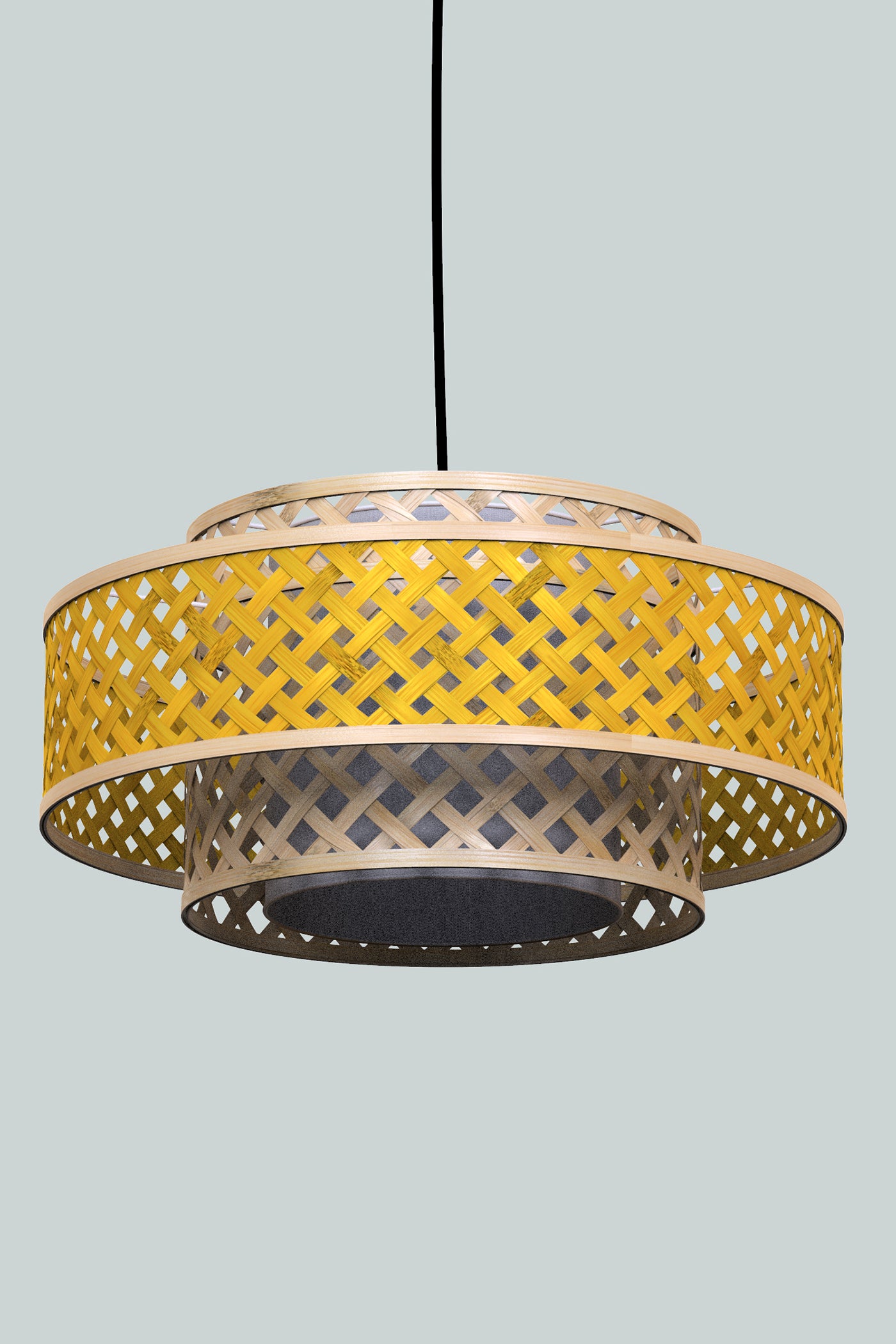 Mianzi Bamboo Orbit Pendant Lamp