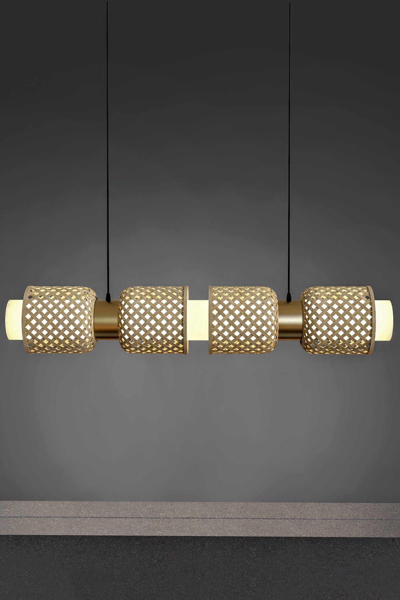 Mianzi Bamboo Metamorphosis Linear 
Pendant Lamp
H-01S